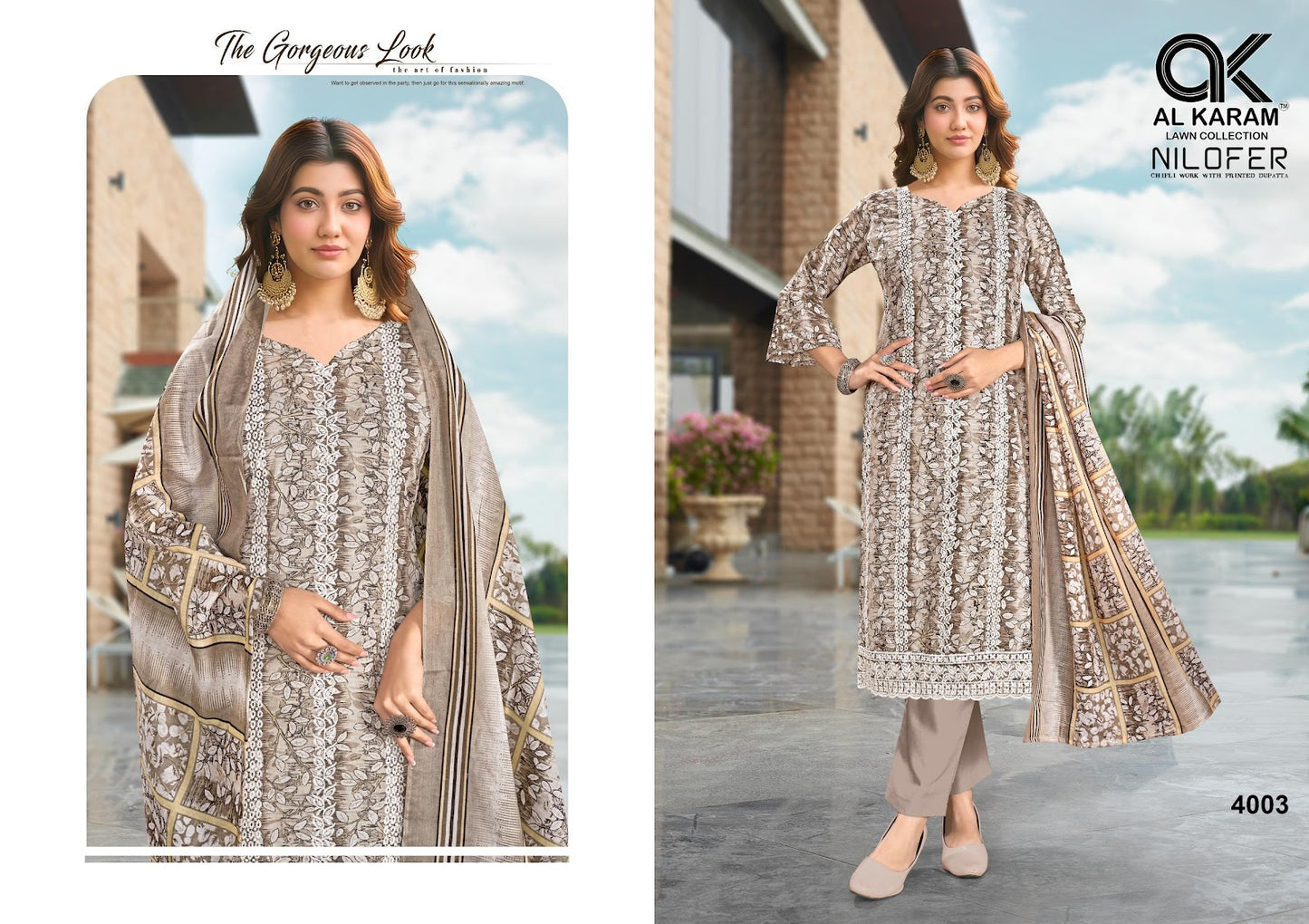 Nilofer Al Karam Pure Cotton Karachi Salwar Suits Wholesaler India