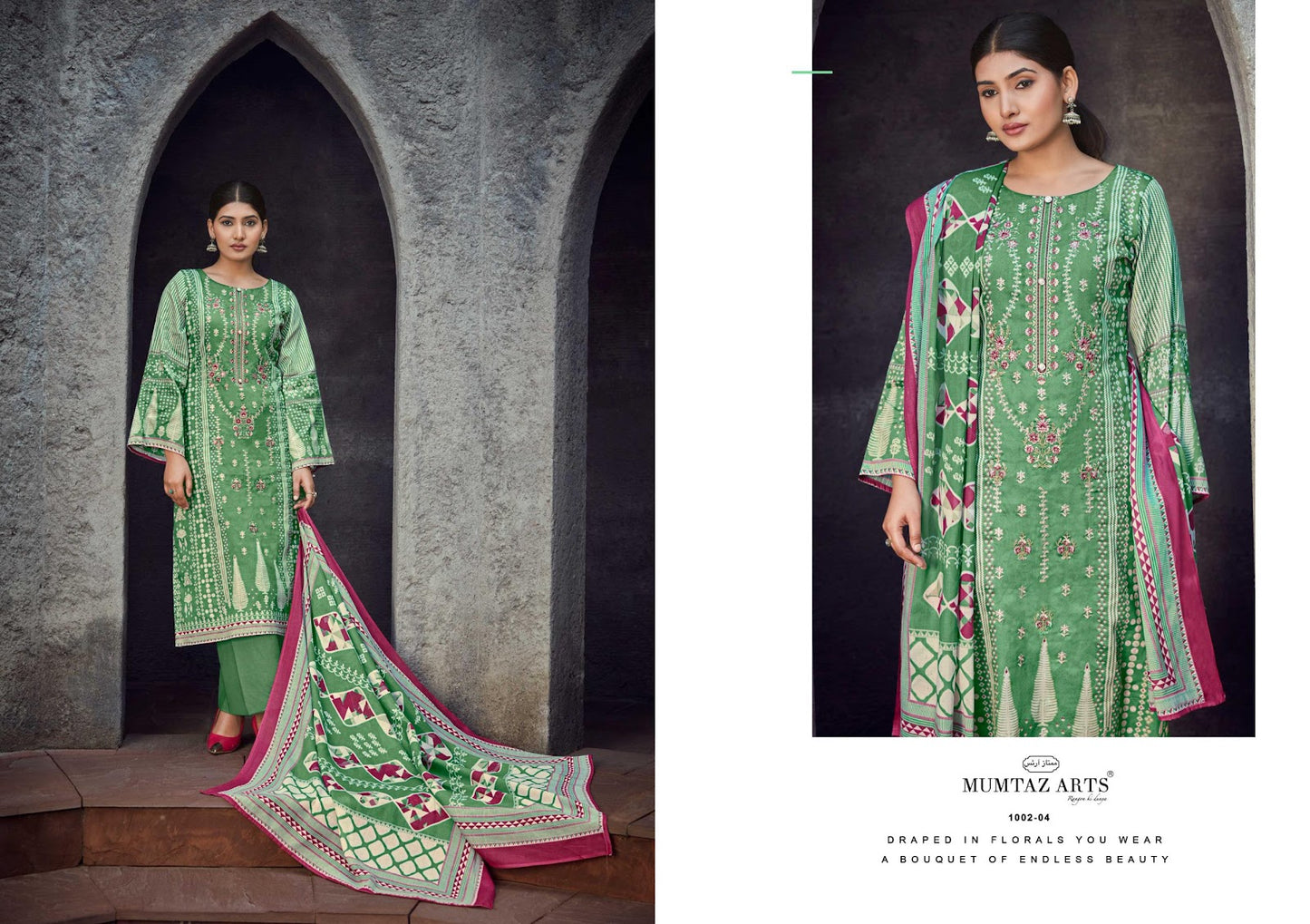 Nimrit Mumtaz Arts Pure Jaam Pant Style Suits Wholesaler