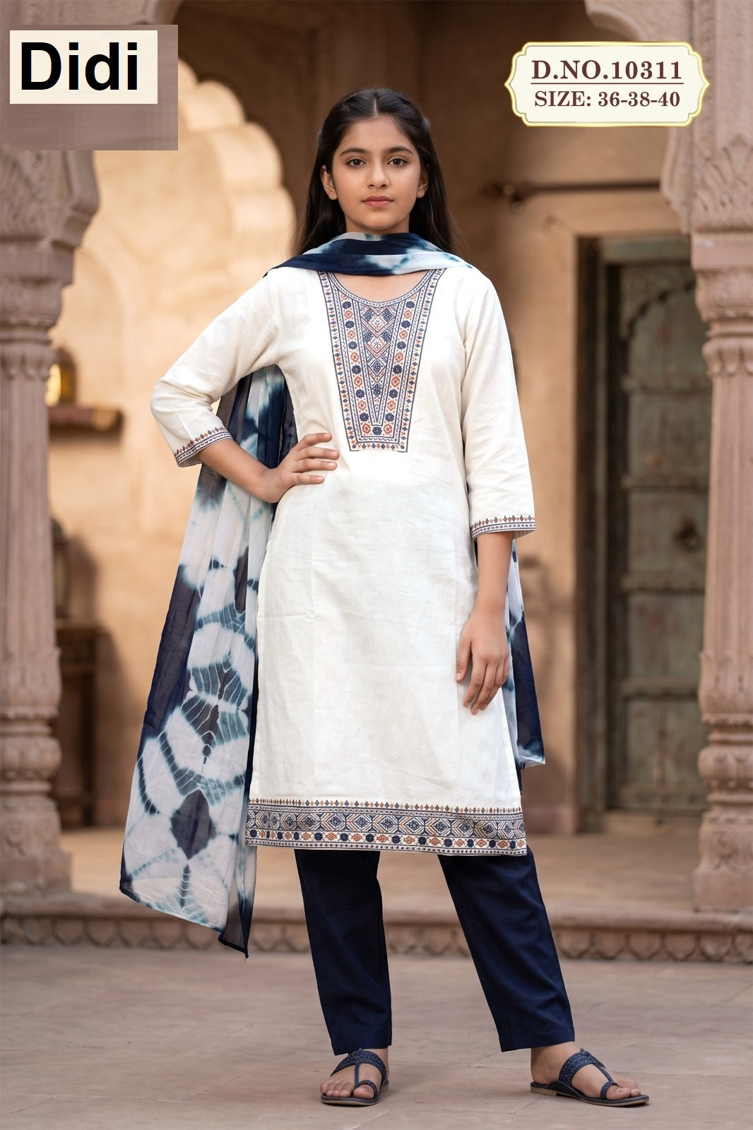 Nirvi 6 Dn 10311 Didi Vetican Girls Readymade Pant Suits Supplier India