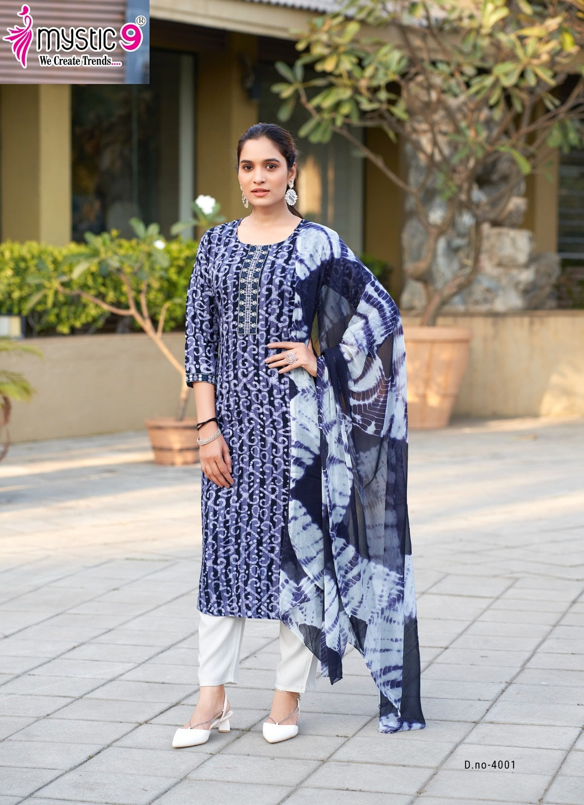 Nisha Vol 4 Mystic 9 Cotton Readymade Pant Style Suits Wholesaler