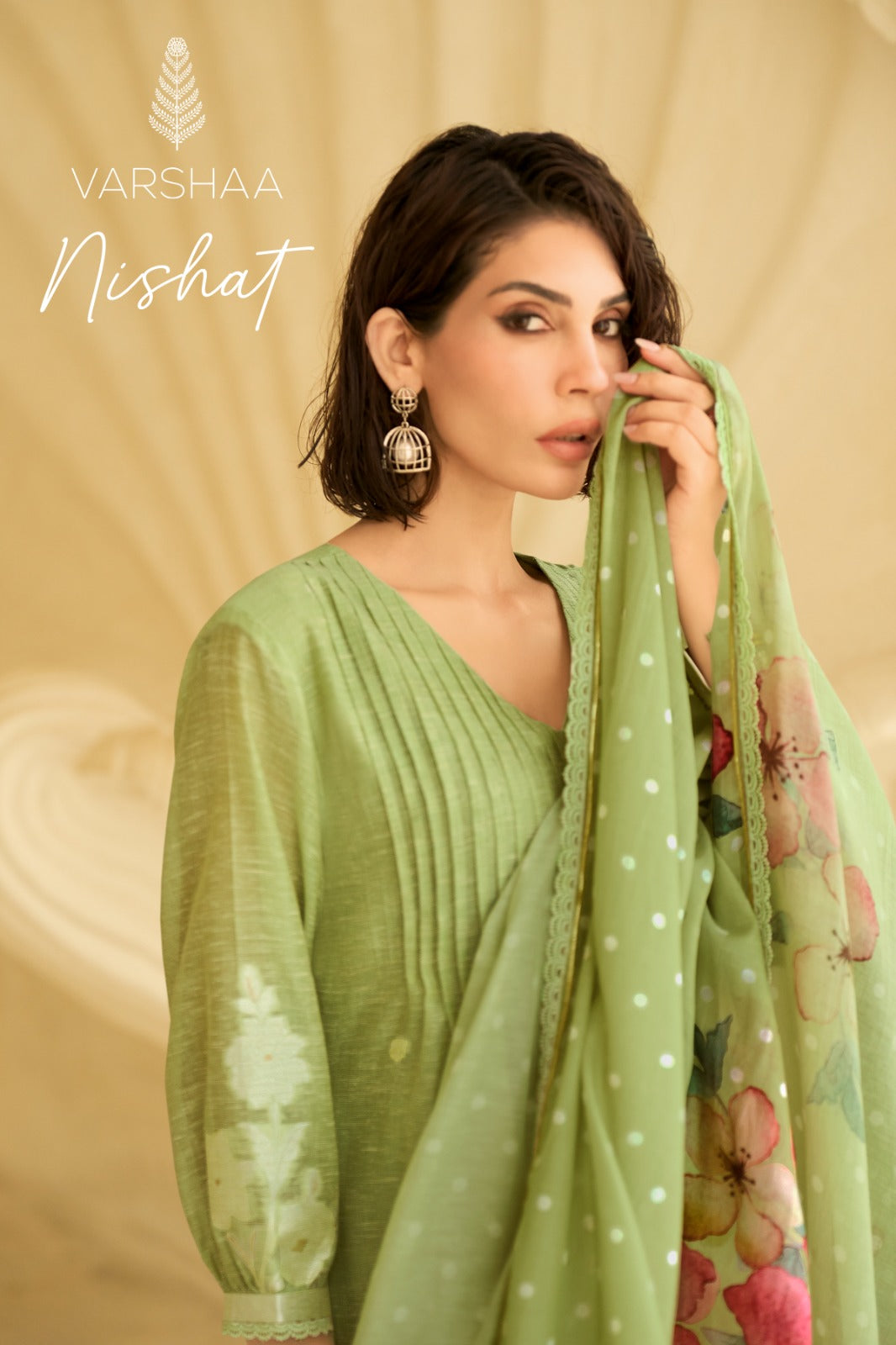 Nishat Varshaa Linen Pant Style Suits Exporter India