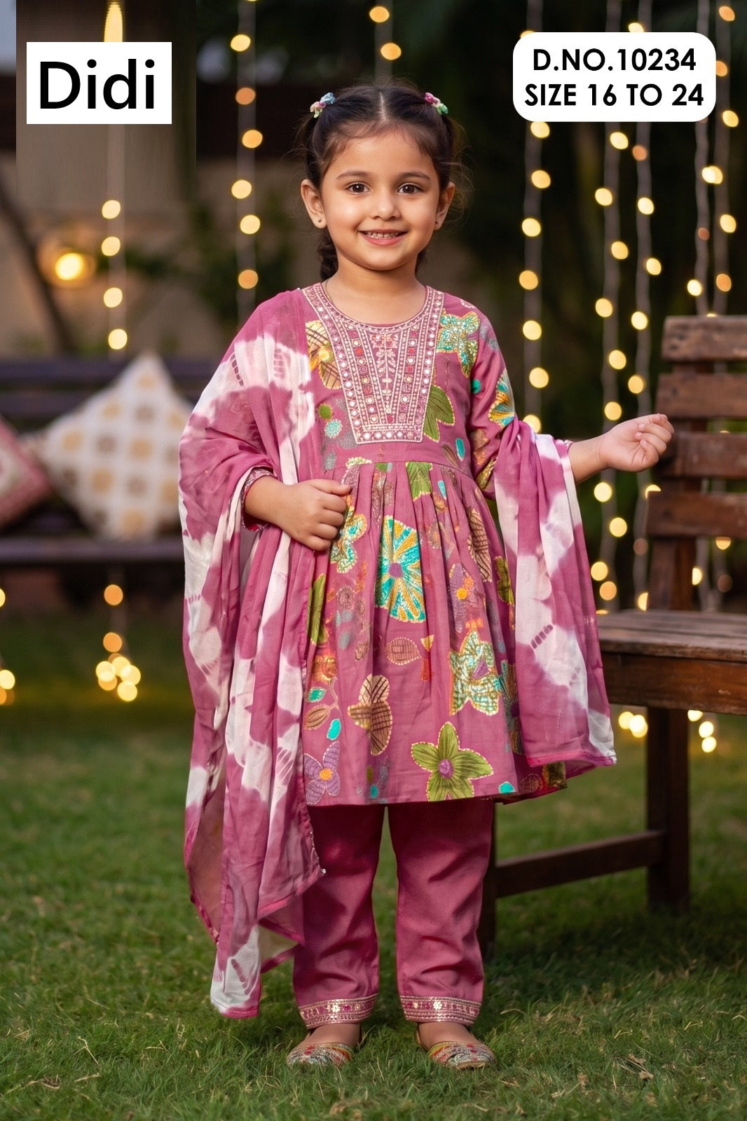 Nishika 1 Dn 10234 Didi Berlin Girls Readymade Pant Suits Exporter Ahmedabad