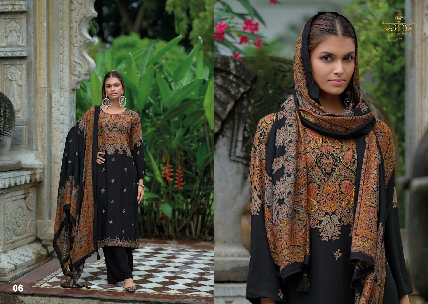 Nishqa Vol 2 Summer Edit 2025 Rang Fashion Viscose Muslin Pant Style Suits Wholesaler