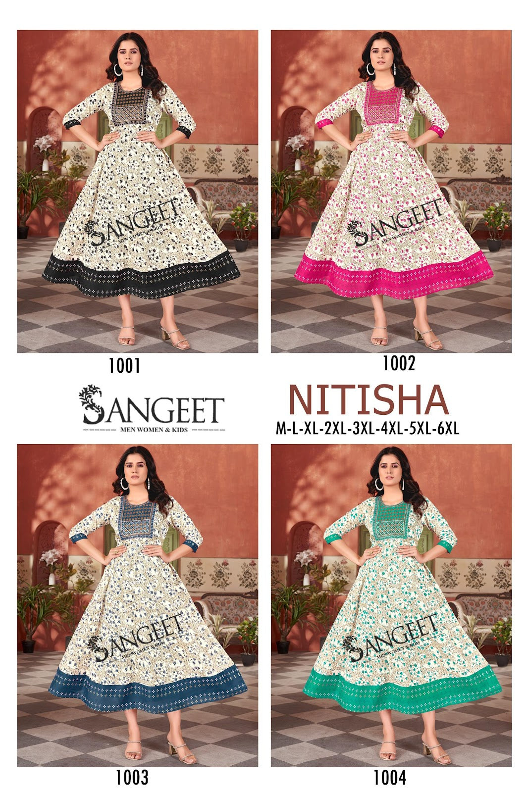 Nitisha Sangeet Heavy Rayon Anarkali Kurtis Wholesale