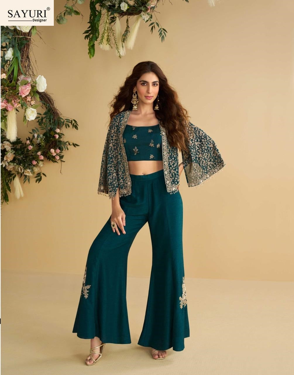 Nitya Sayuri Georgette Indo Western Pair Manufacturer Gujarat