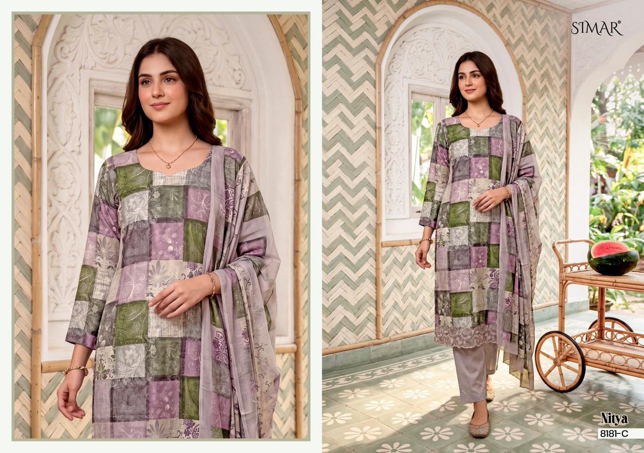 Nitya Simar Masaba Silk Pant Style Suits Wholesale