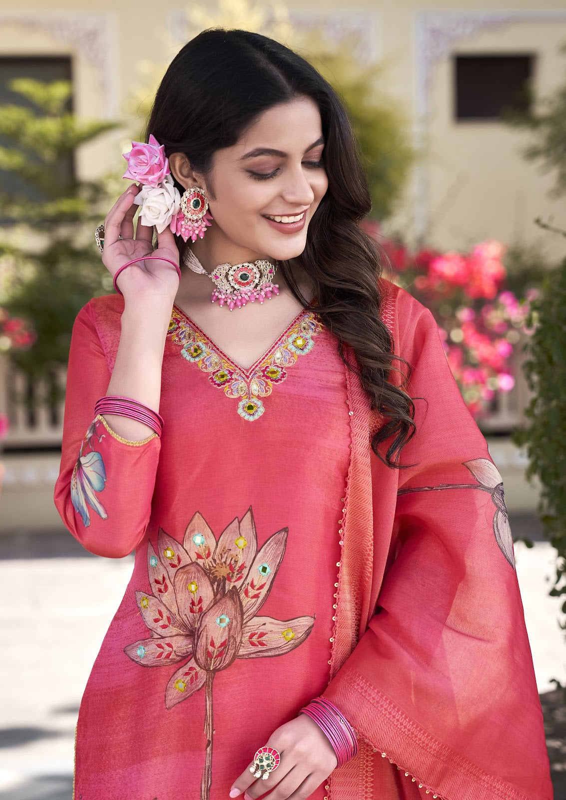 Nityaa Vol 1 Karissa Viscose Readymade Pant Style Suits Supplier India