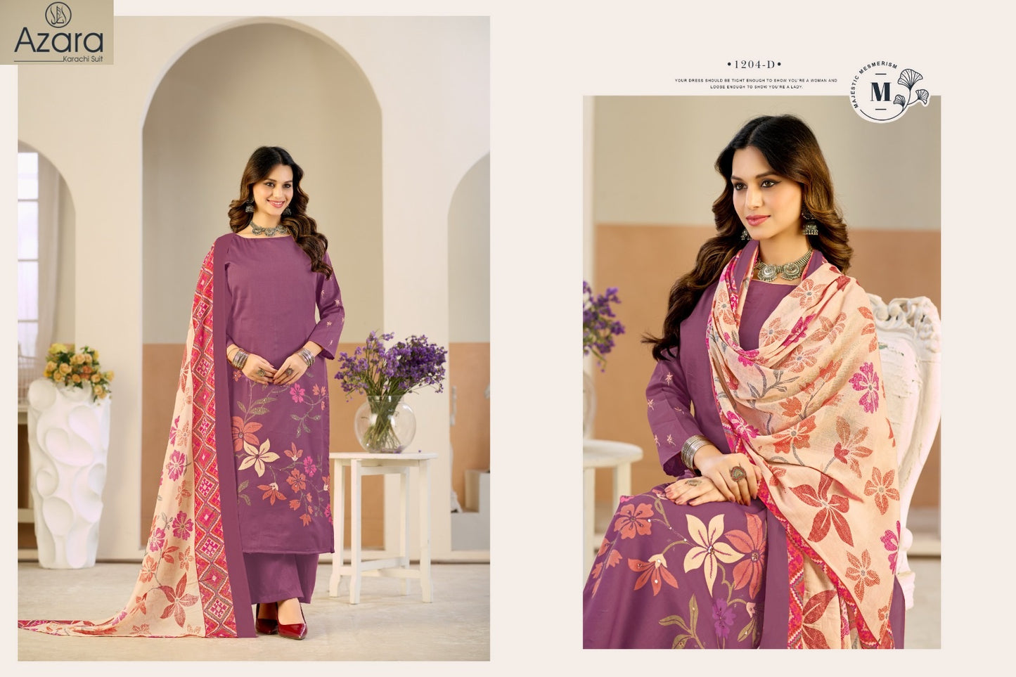 Nivisha 1204 Radhika Fashion Azara Jam Cotton Karachi Salwar Suits Wholesale Price