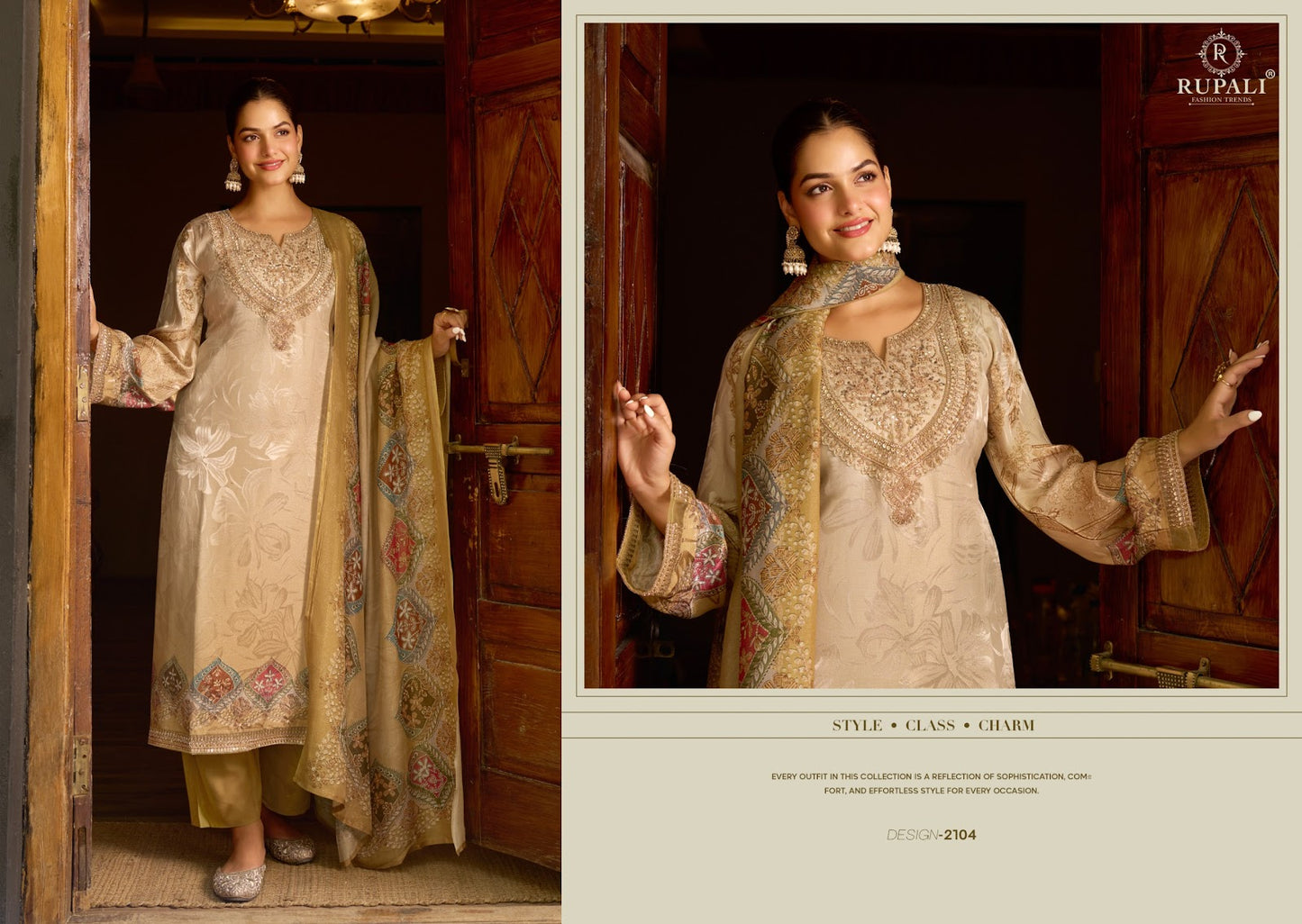 Nivoraa Rupali Gaji Shimmer Pant Style Suits Wholesaler India
