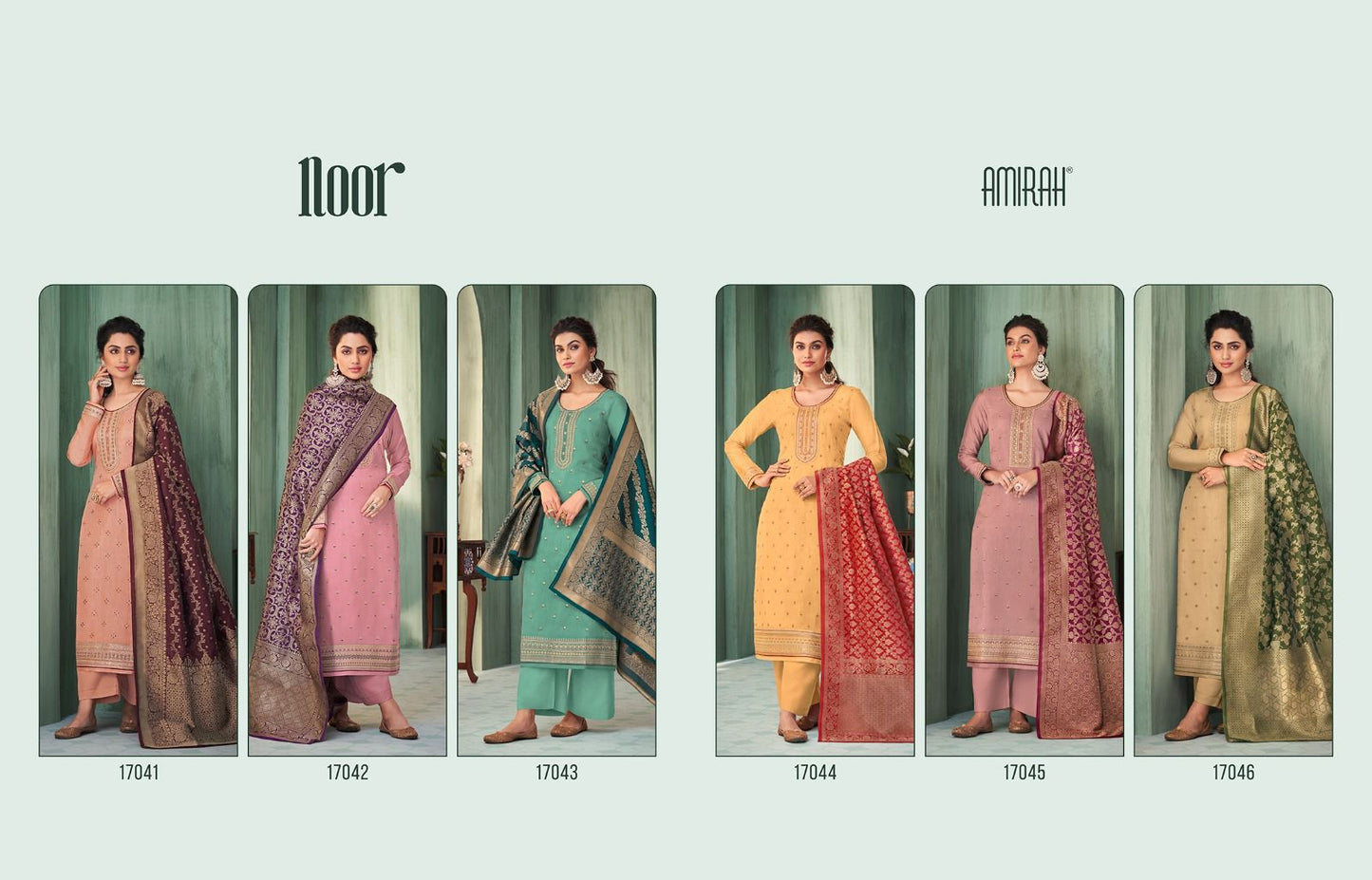 Noor Amirah Chinon Silk Pant Style Suits Manufacturer Gujarat