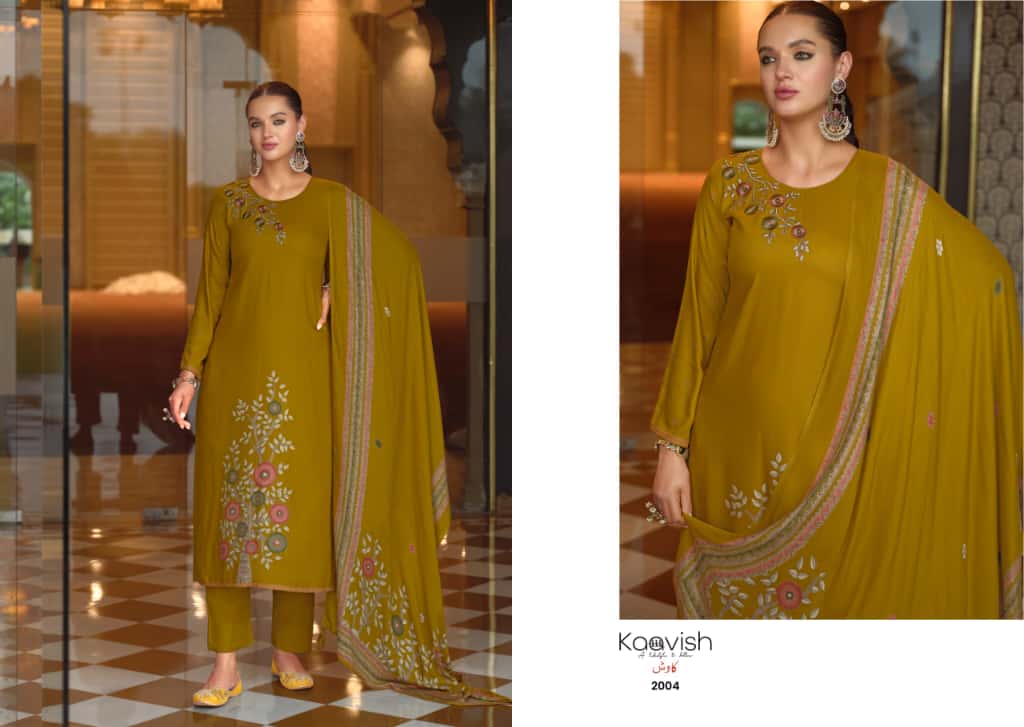 Noor Kaavish Pashmina Suits Wholesale Rate