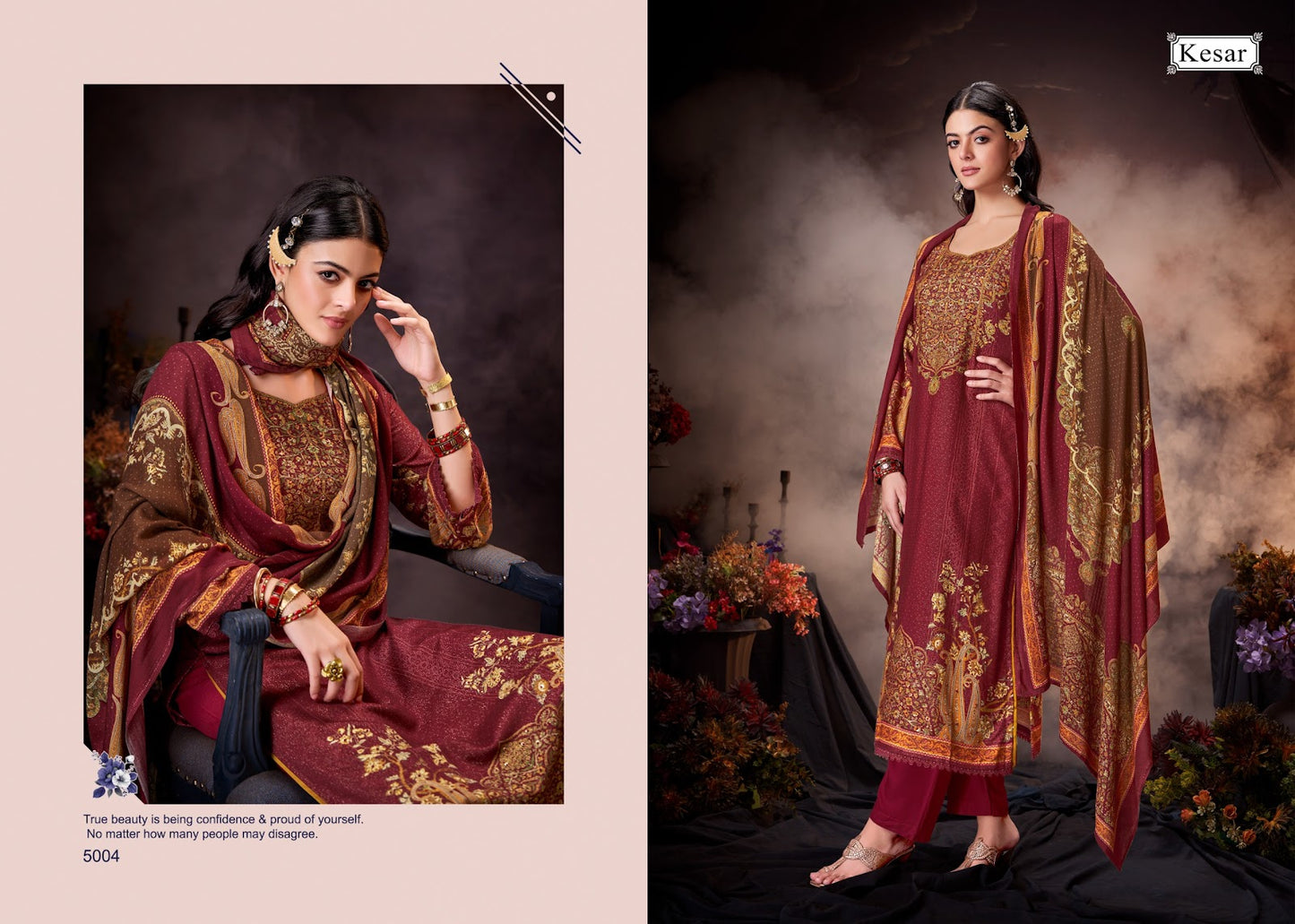 Noor Kesar Pashmina Suits Supplier Gujarat