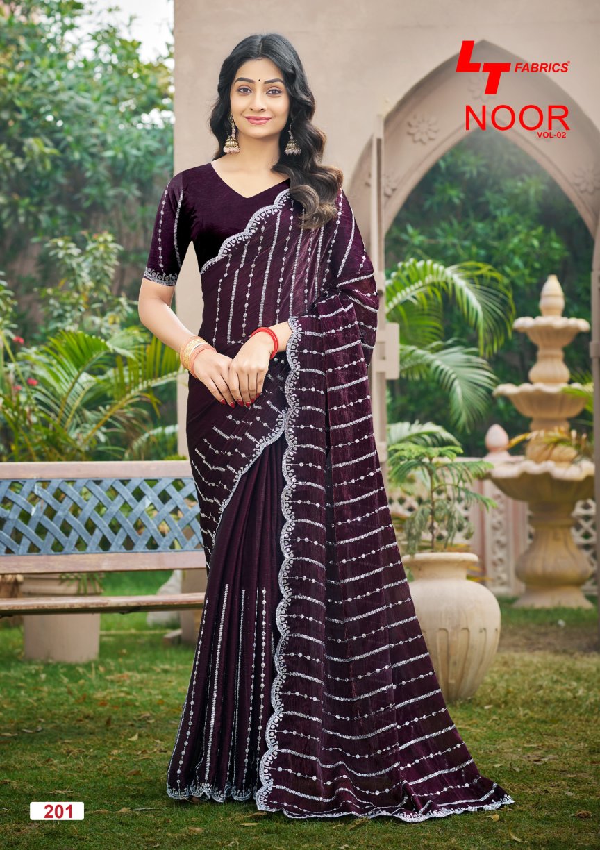 Noor Vol 2 Lt Fabrics Fendy Sarees Supplier Ahmedabad