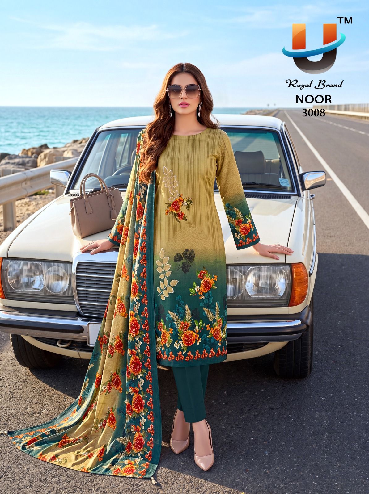 Noor Vol 3 Royal Brand Mix Cotton Karachi Salwar Suits Supplier Ahmedabad