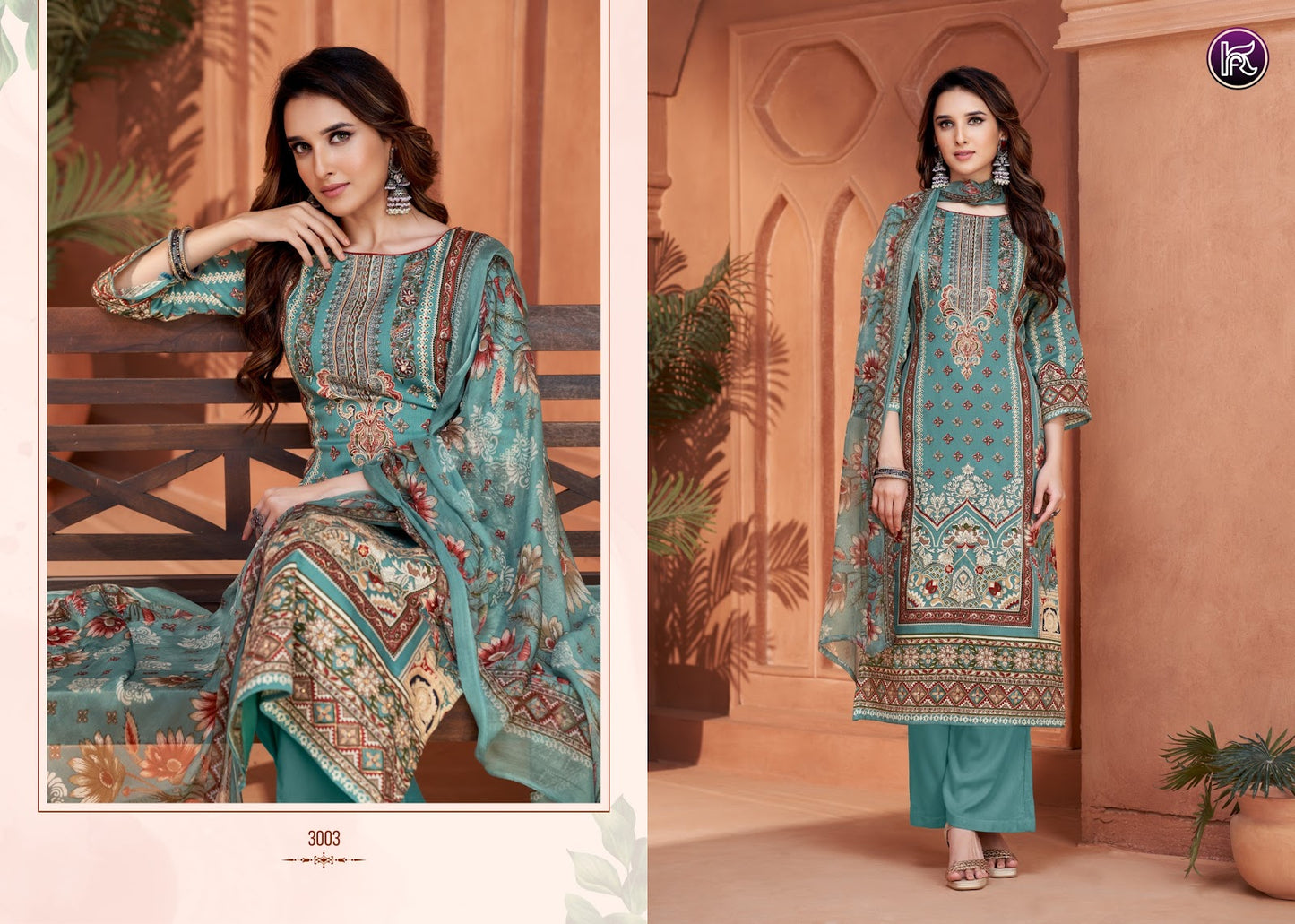 Noorani Edition 3 Kala Fashion Jaam Print Karachi Salwar Suits Supplier