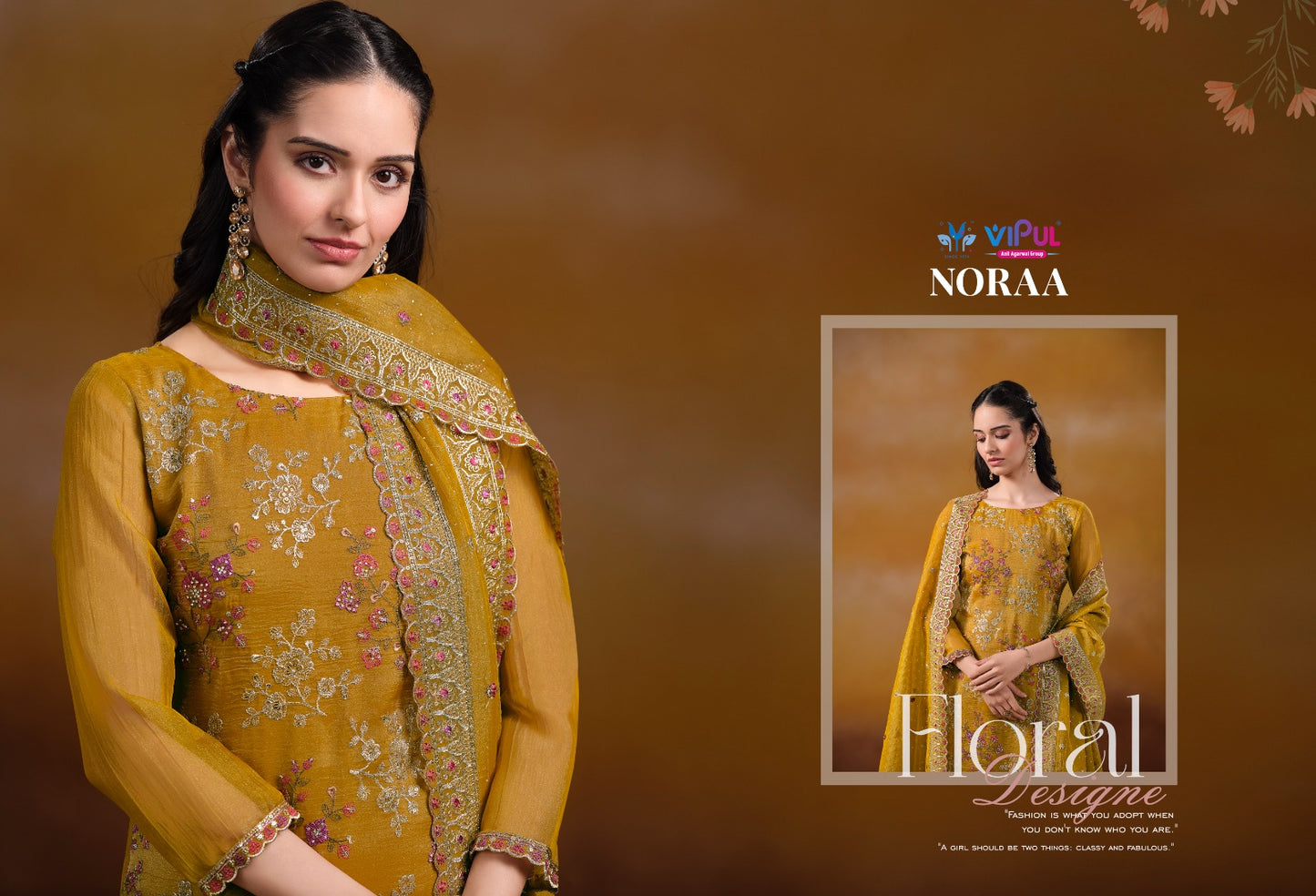 Noraa Vipul Organza Pant Style Suits Wholesaler