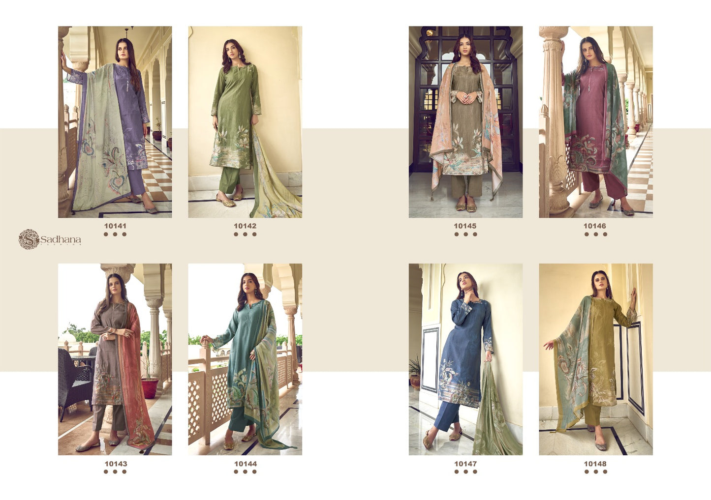 Norah Sadhana Muslin Silk Pant Style Suits Exporter Ahmedabad