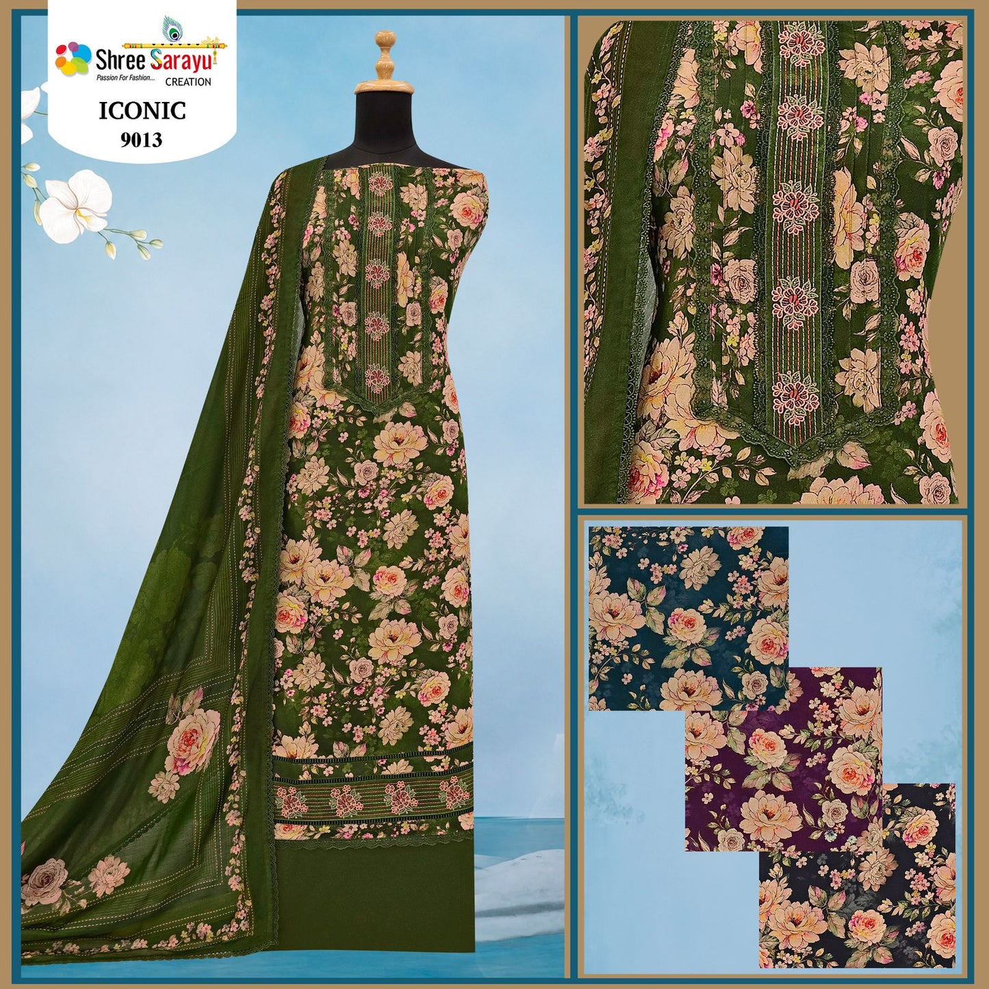 Norah Shree Sarayu Creation Satin Salwar Suits Wholesale Price