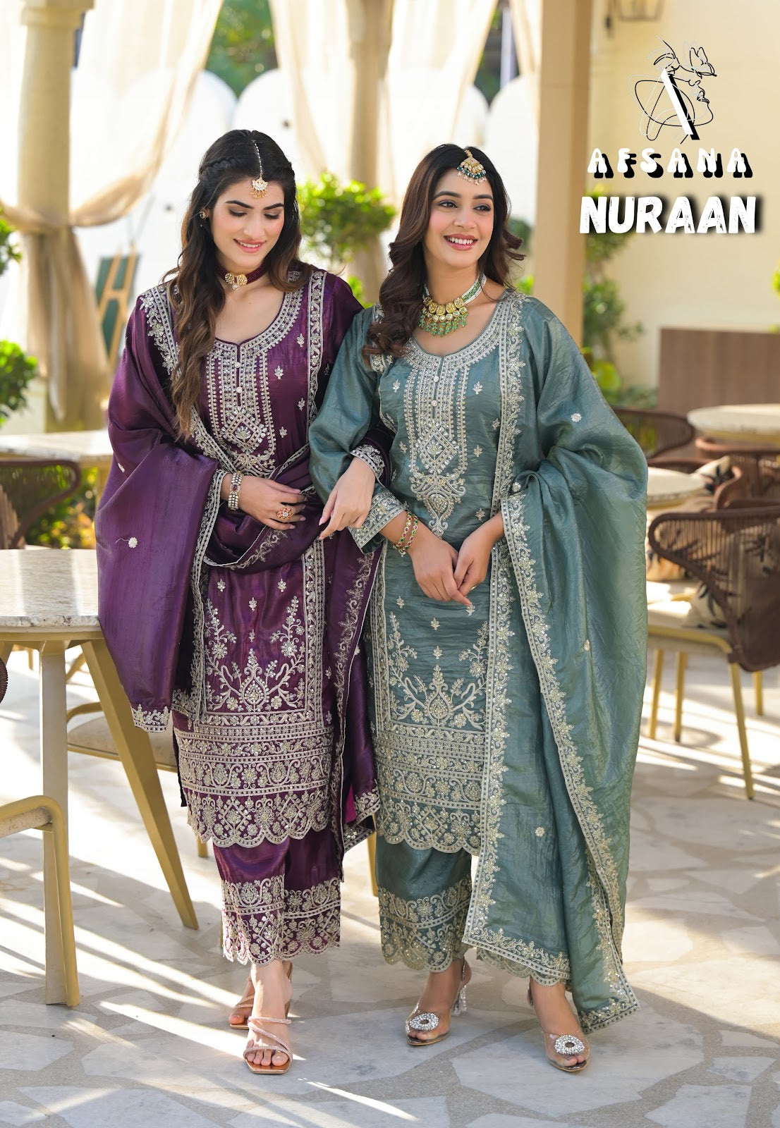 Nuraan Afsana Crush Readymade Pant Style Suits Manufacturer Gujarat