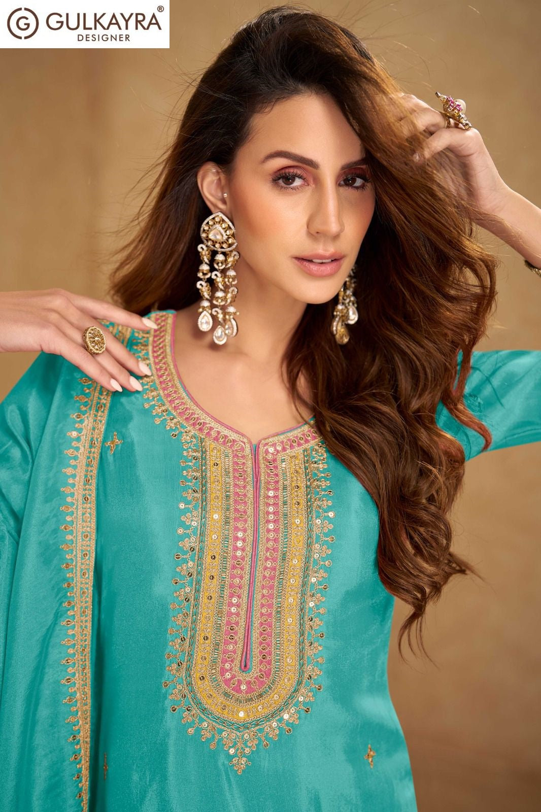 Nusrat Gulkayra Designer Simar Readymade Suits Supplier Gujarat