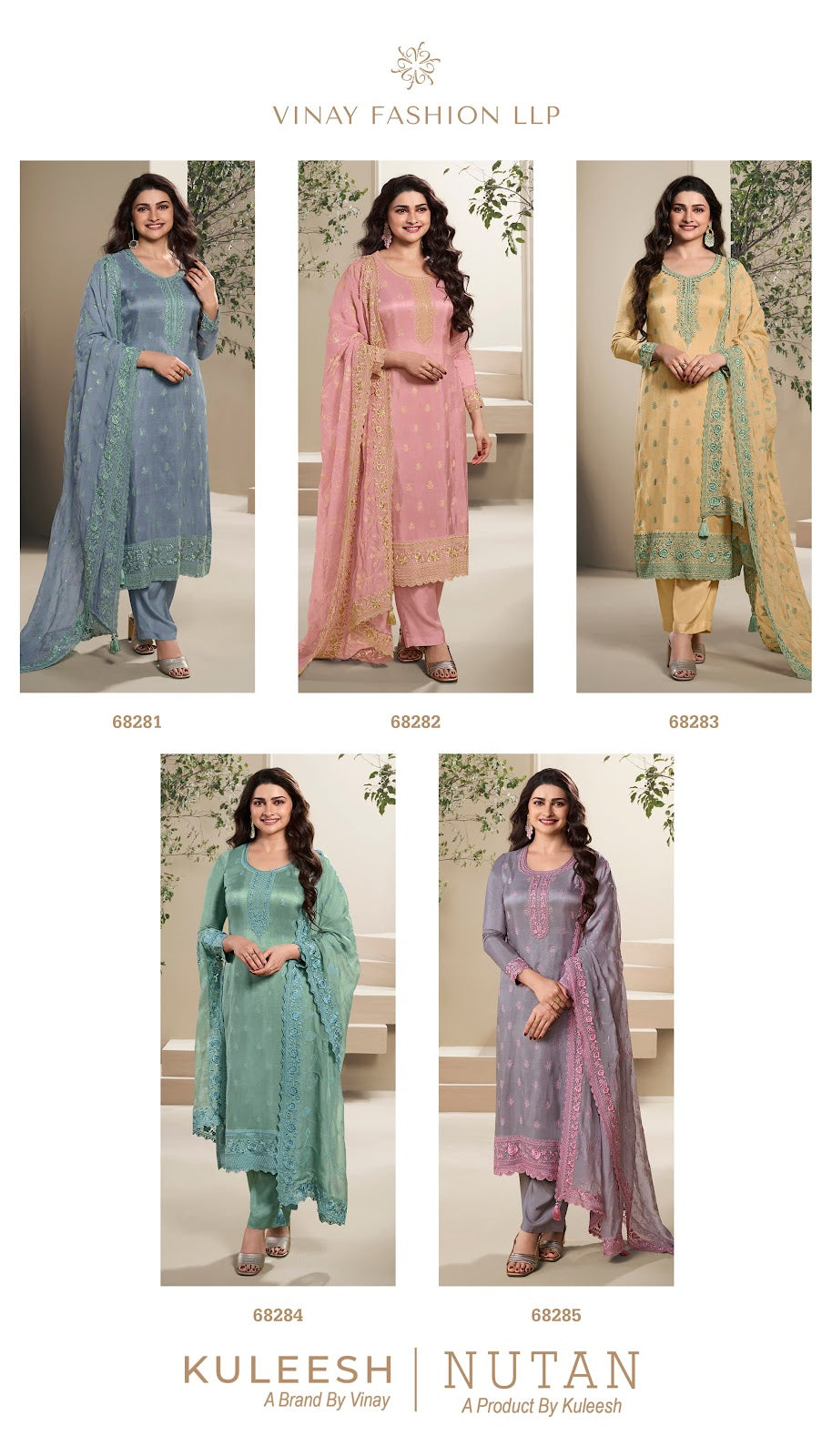 Nutaan Kuleesh Vinay Fashion Llp Dola Silk Pant Style Suits Supplier Gujarat