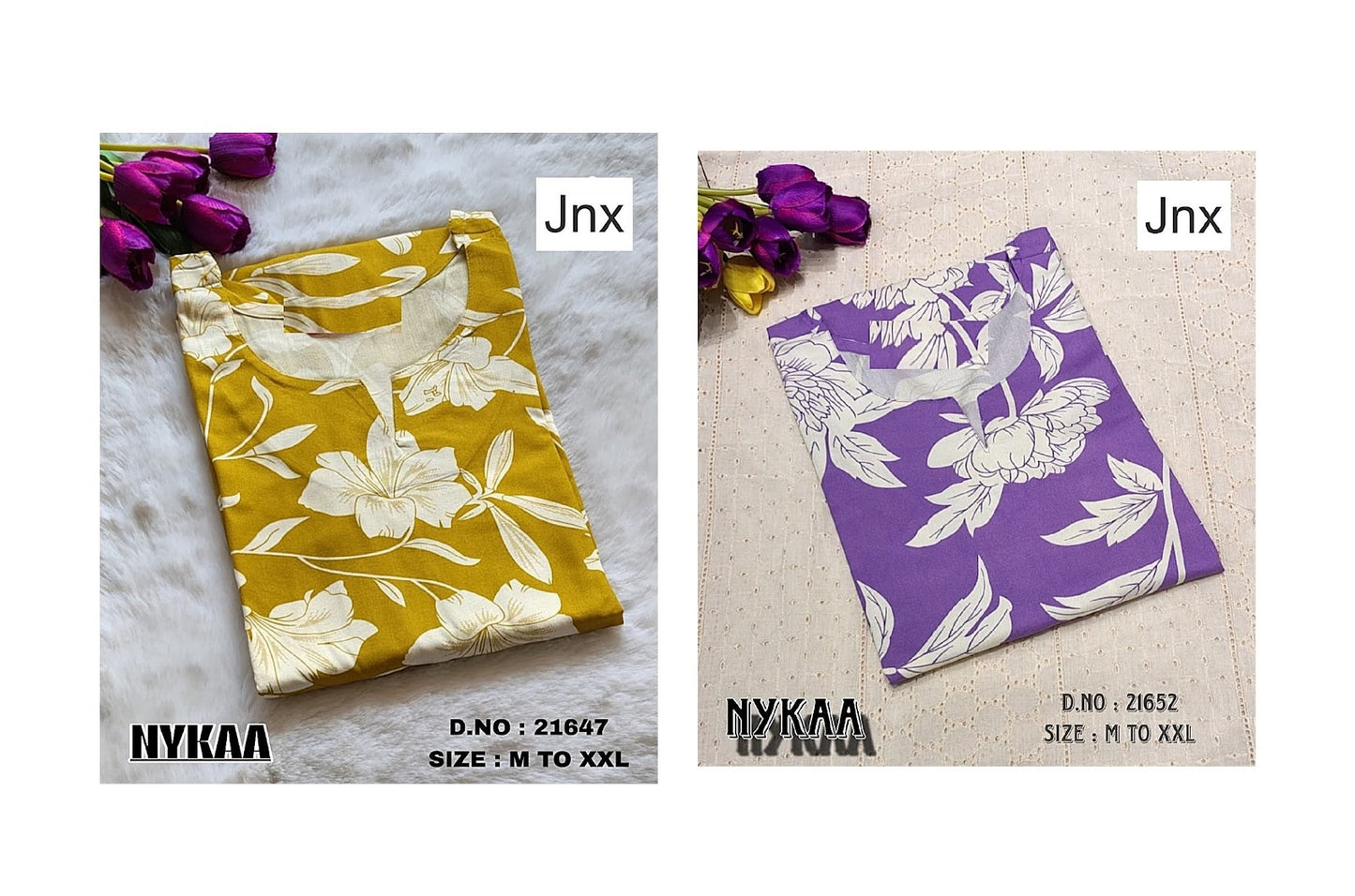Nykaa 1610 Jnx Rayon Kurtis Exporter Ahmedabad