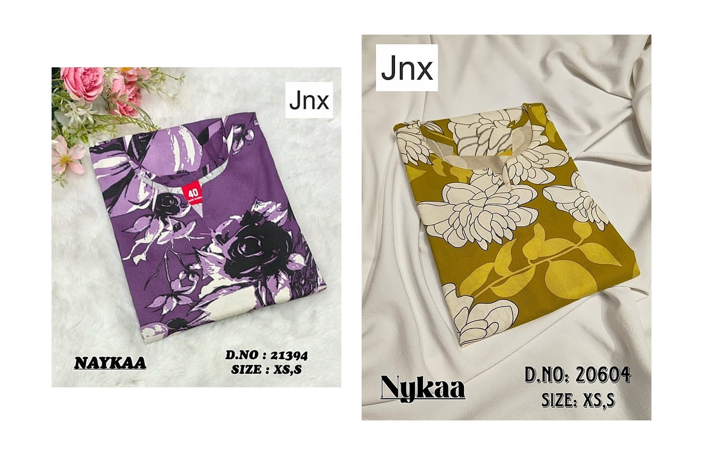 Nykaa 1811 Jnx Rayon Kurtis Exporter India