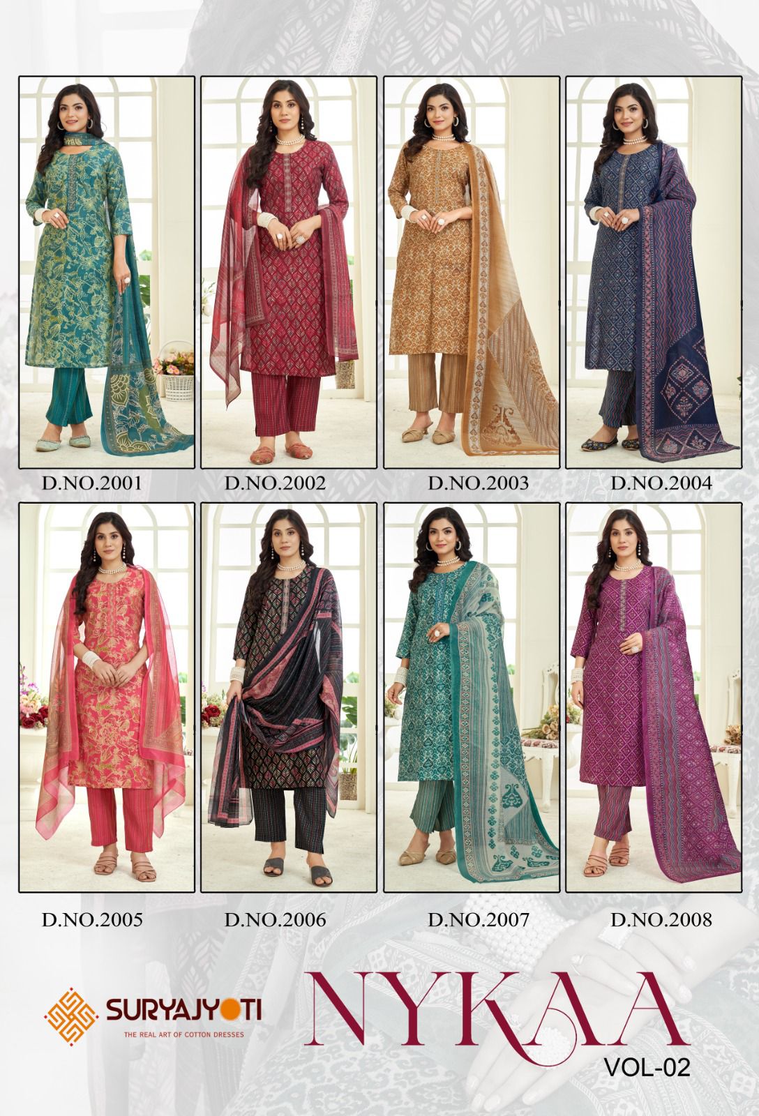 Nykaa Vol 2 Suryajyoti Modal Readymade Pant Style Suits Wholesale Price