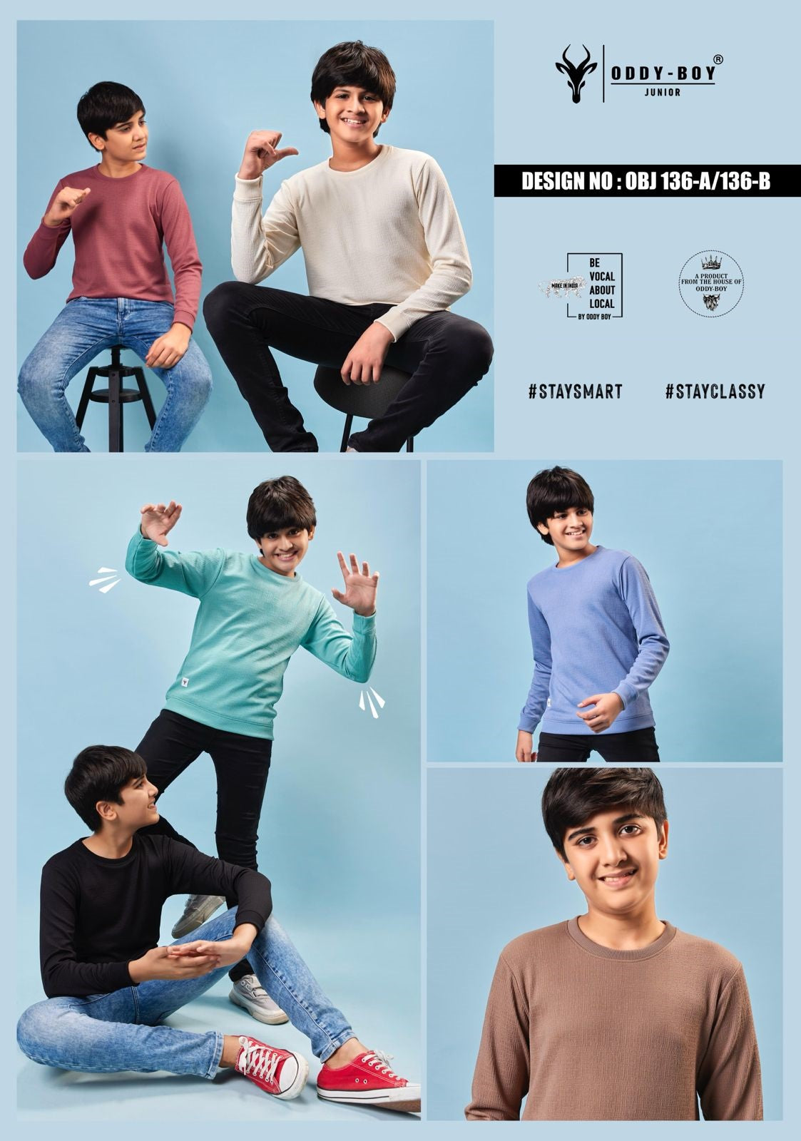 Obj 136 Ab Oddy Boy Imported Boys Tshirt Wholesaler