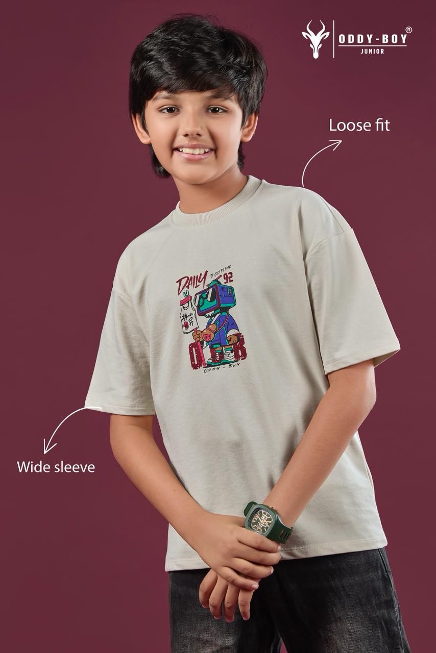 Obj 250 Ab Oddy Boy Looper Boys Tshirt Wholesaler Gujarat
