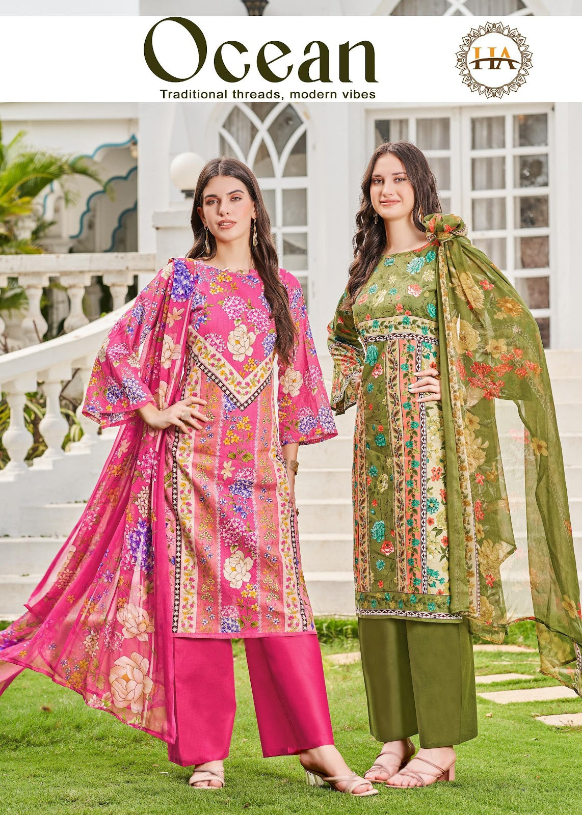 Ocean Harshit Fashion Cambric Karachi Salwar Suits Wholesale Price