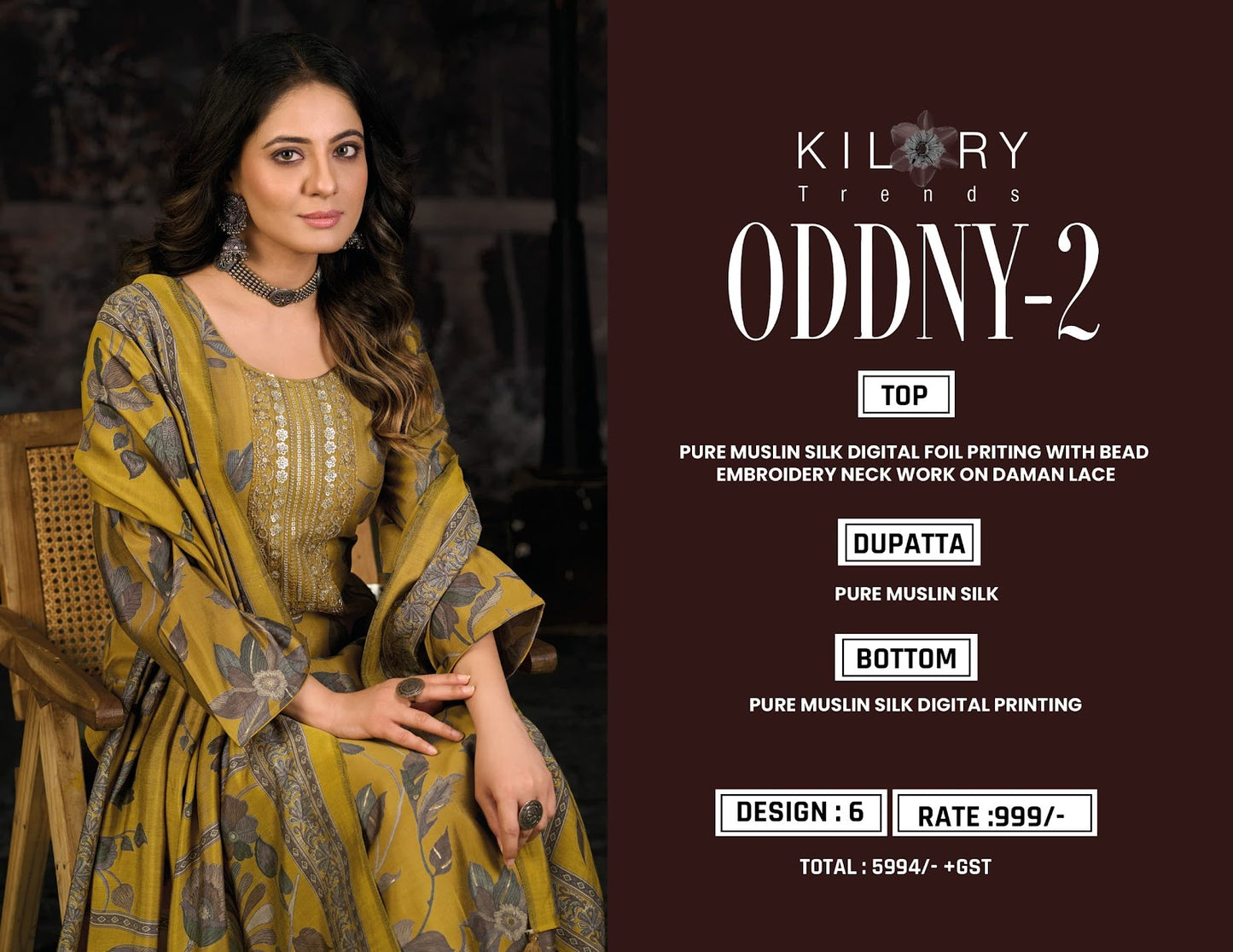 Oddny 2 Kilory Pure Muslin Pant Style Suits Manufacturer Ahmedabad