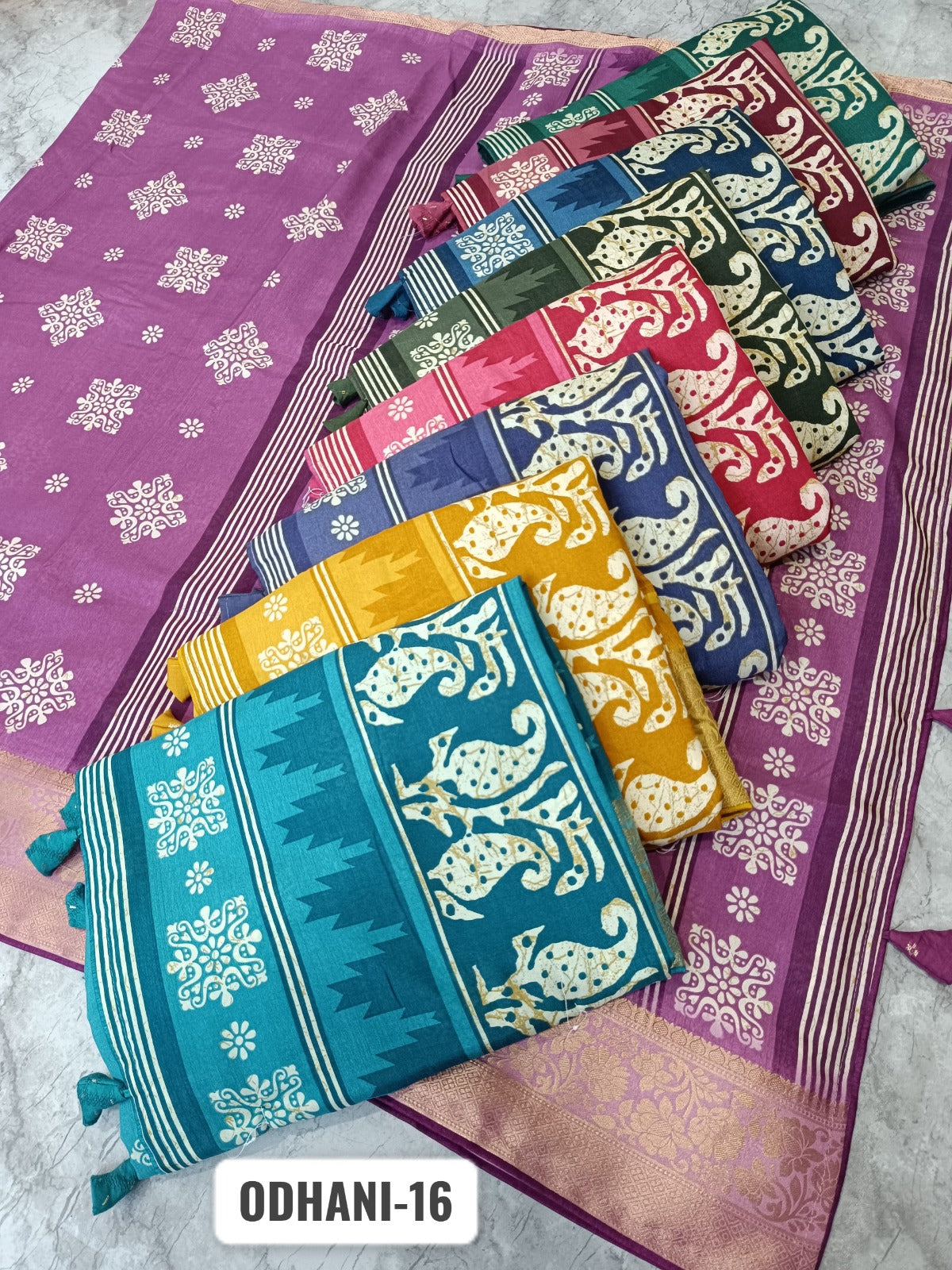 Odhani 16 Kalpveli Dola Silk Sarees