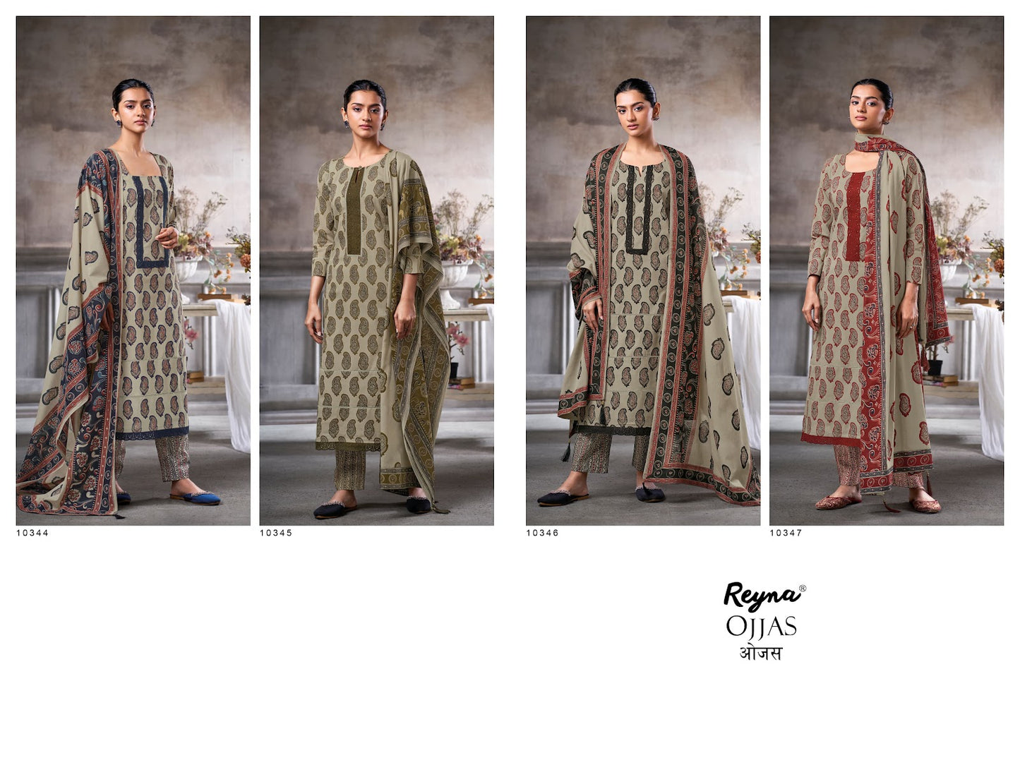 Ojjas Reyna Cotton Pant Style Suits Wholesale Rate