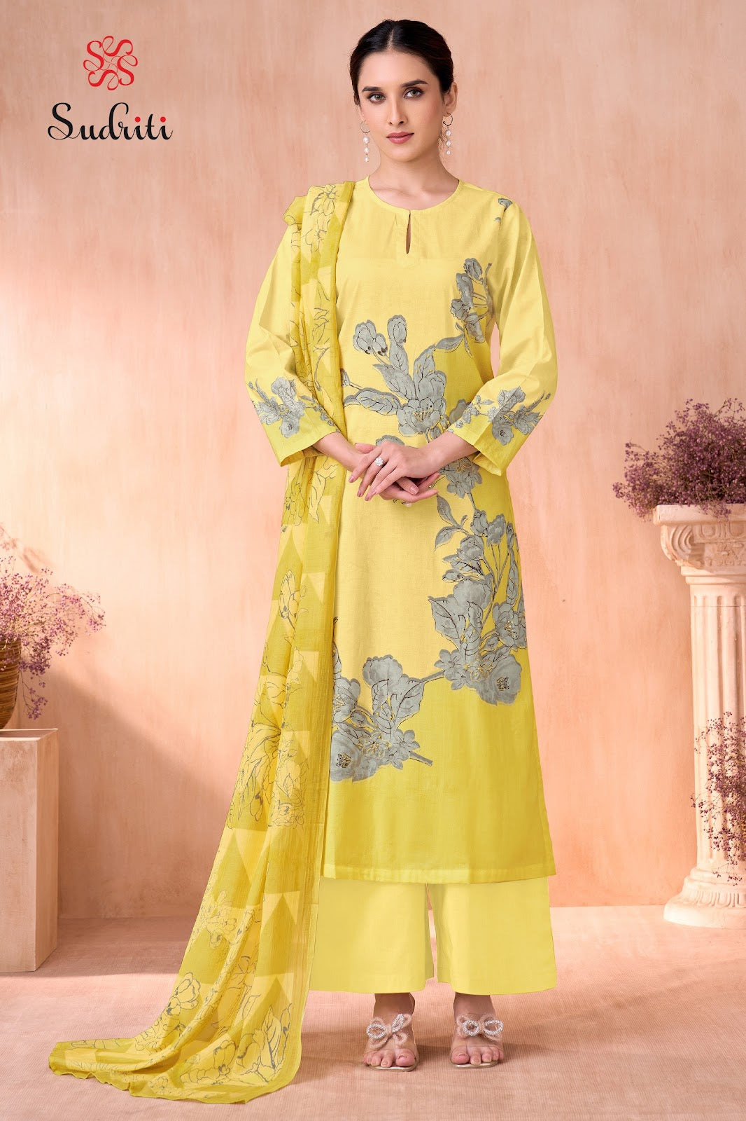 Olivia Sudriti Sahiba Pure Cotton Plazzo Style Suits Wholesaler Gujarat