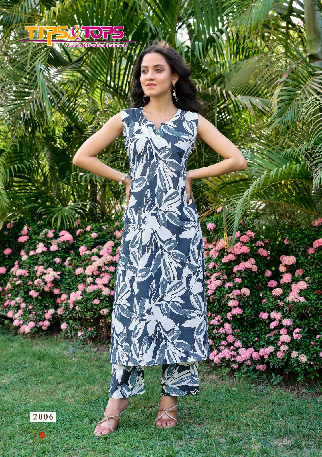 Olivia Vol 2 Tips Tops Reyon Co Ord Set Exporter