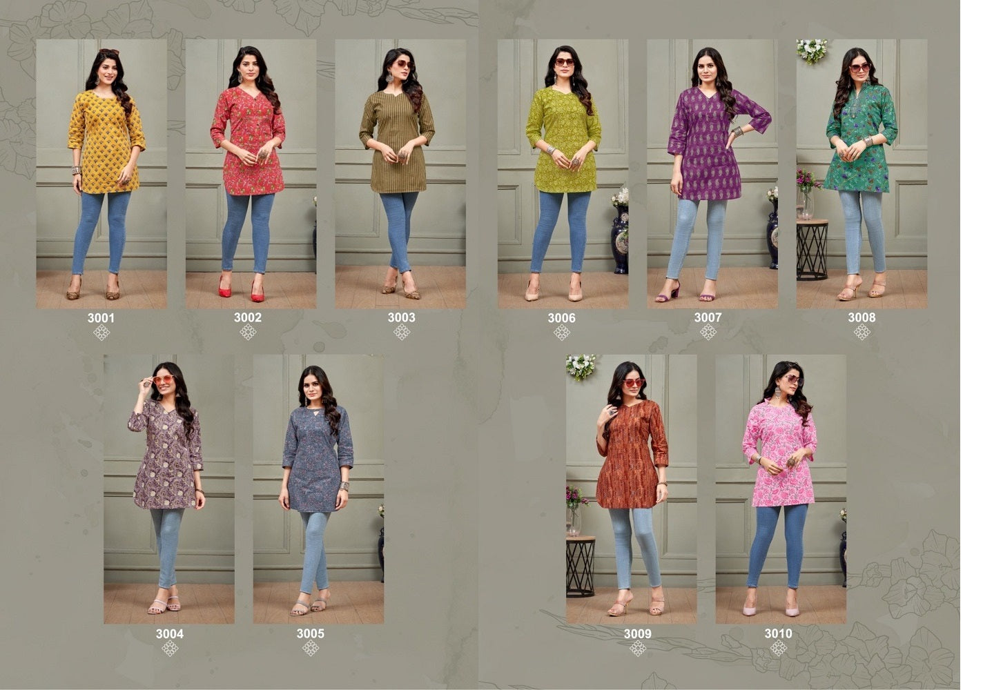 Omisha Vol 3 Balaji Cotton Short Kurtis