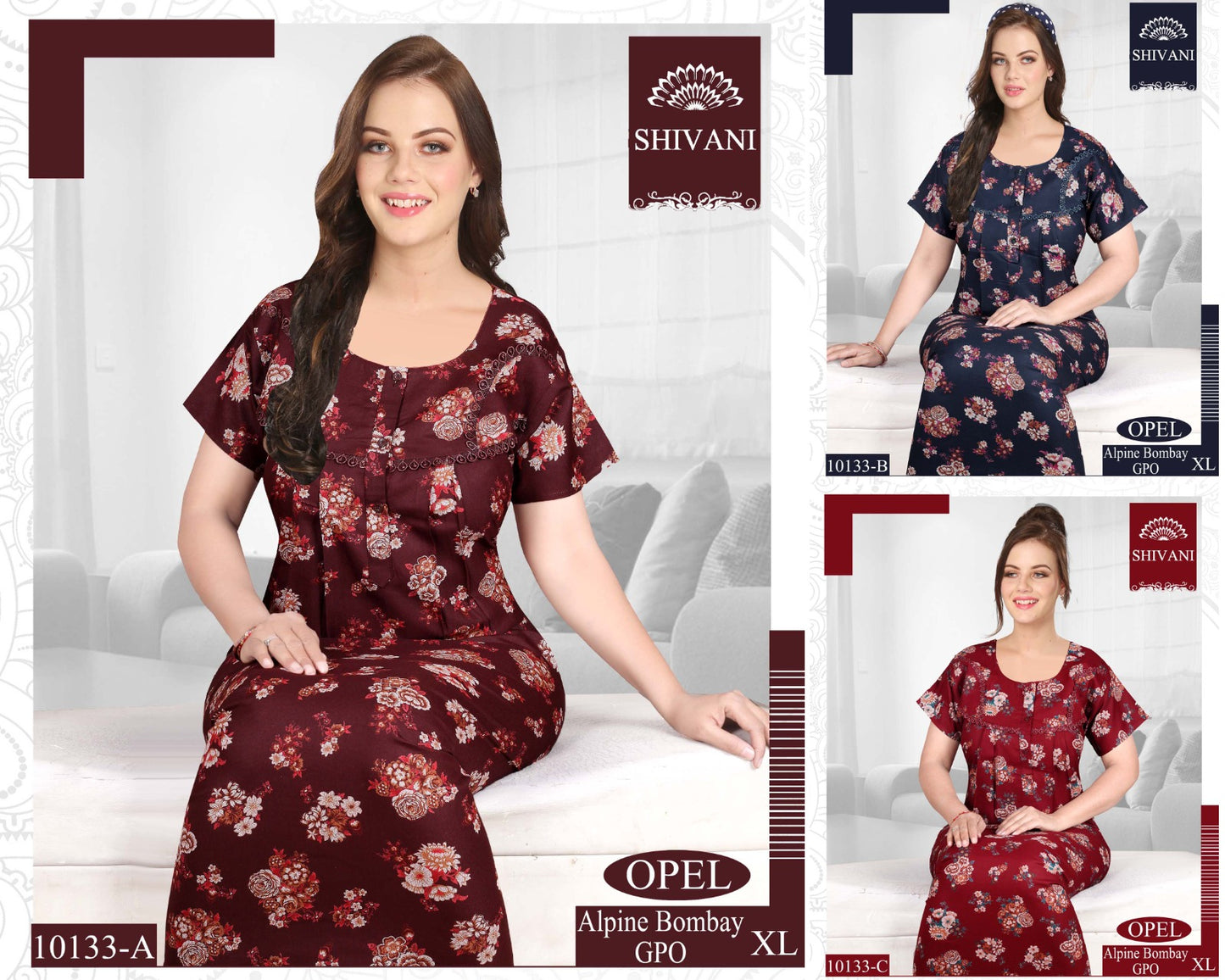 Opel Shivani Alpine Night Gowns Supplier