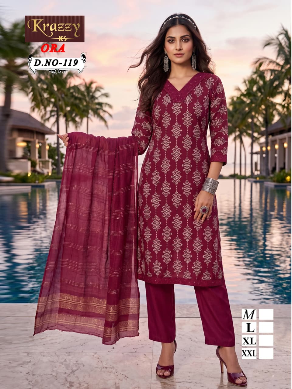 Ora Krazzy Kanha Vatican Readymade Pant Style Suits Manufacturer