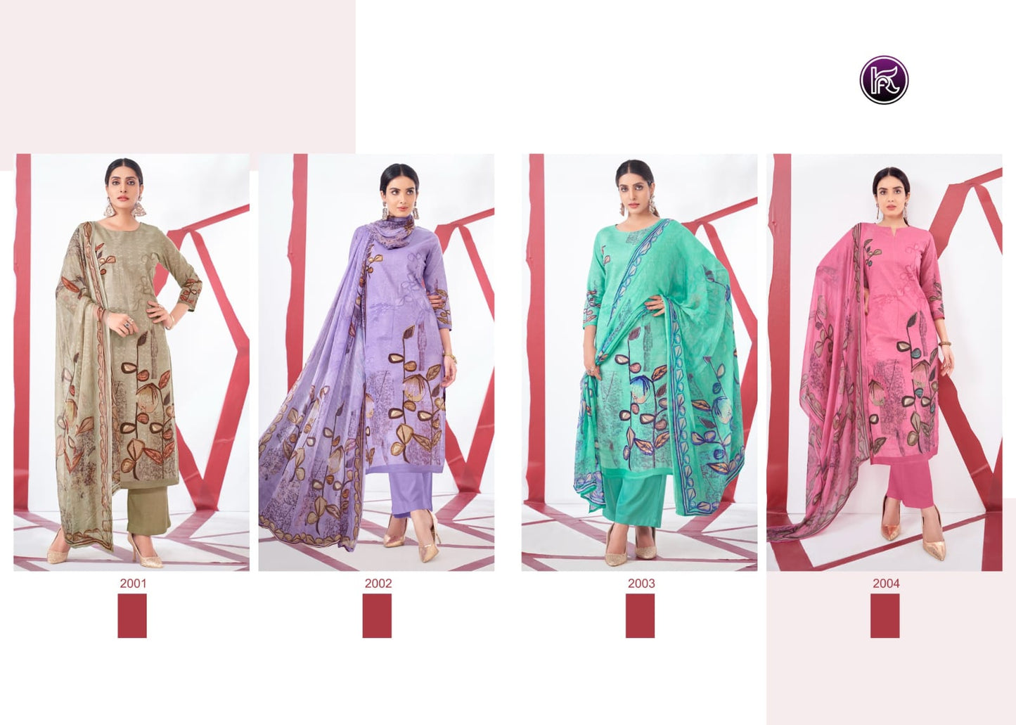 Orange Vol 2 Kala Fashion Lawn Cotton Pant Style Suits