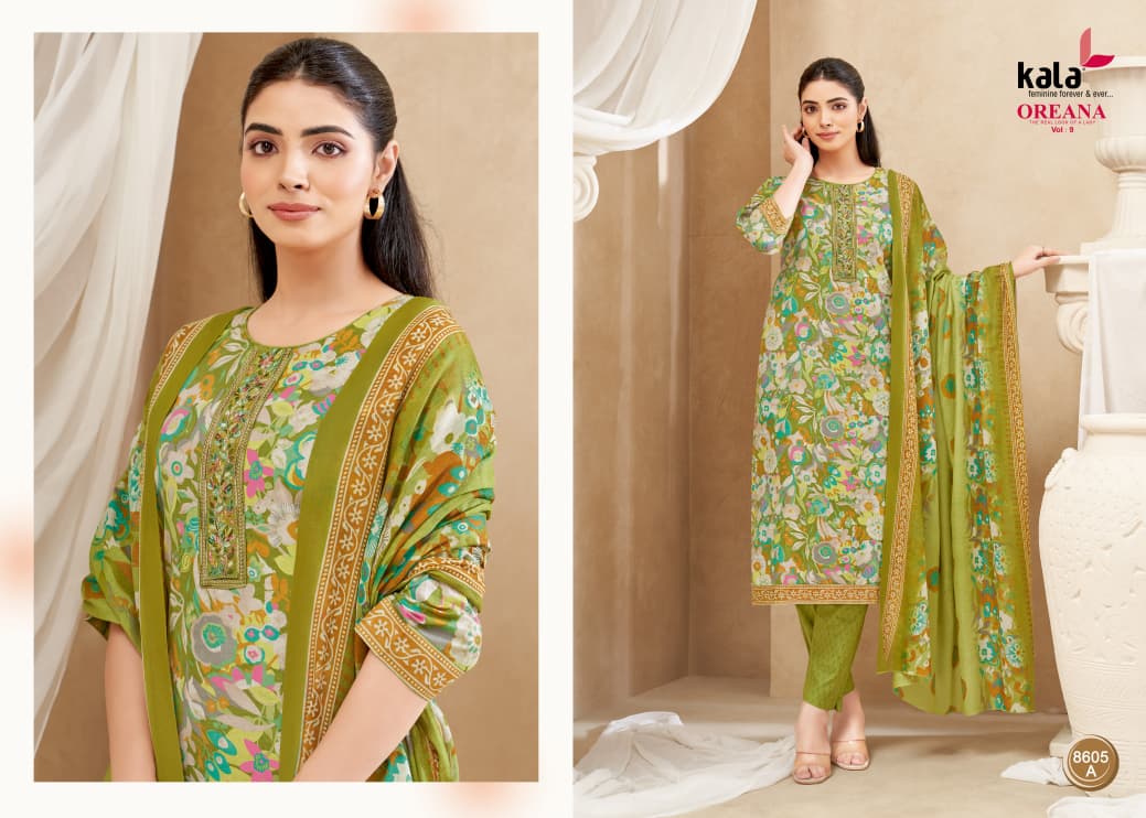 Oreana Vol 9 Kala Readymade Cotton Pant Suits Wholesaler India