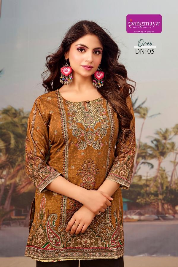 Oreo Rangmaya Cotton Short Kurtis Exporter Ahmedabad