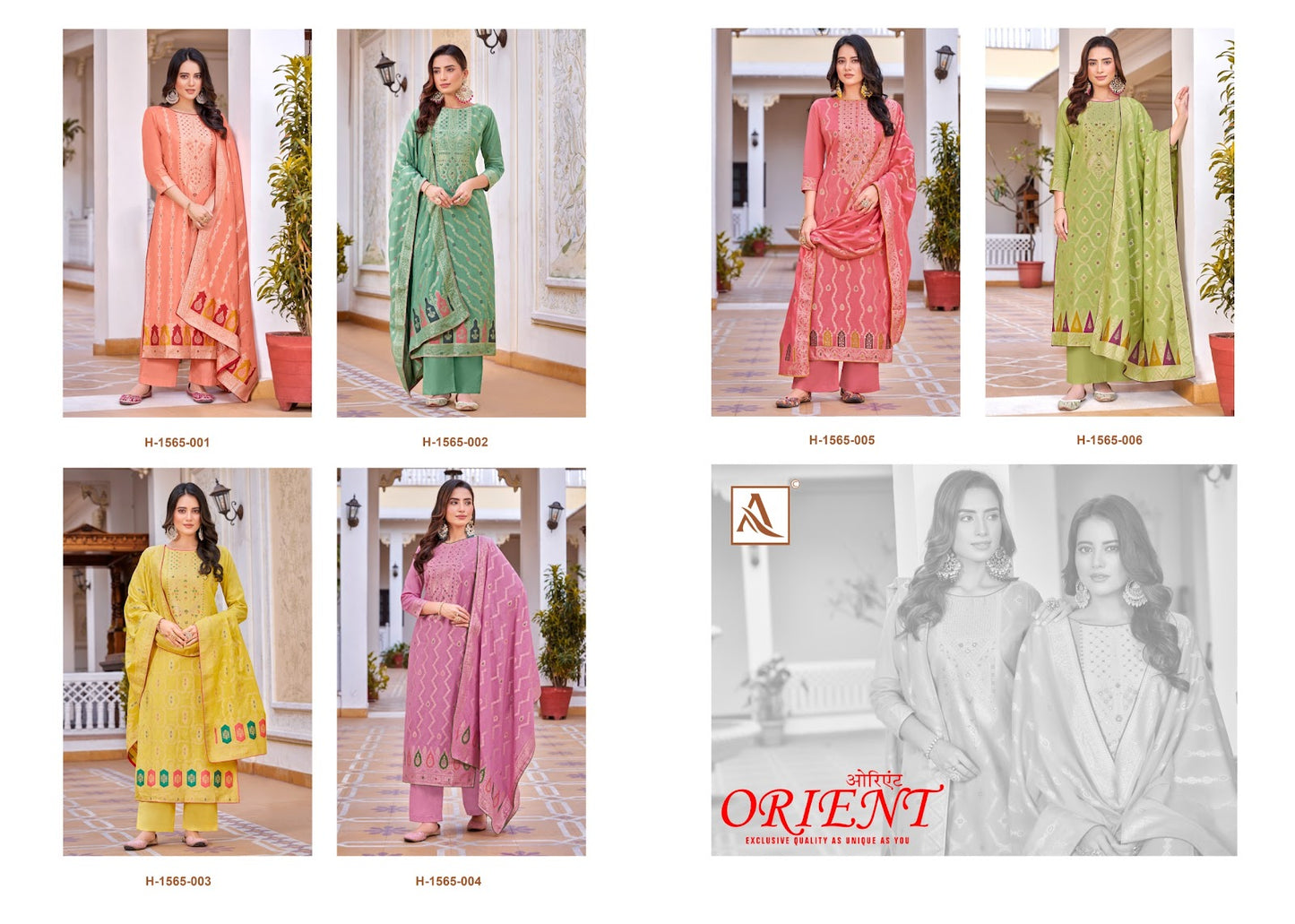 Orient Alok Cotton Pant Style Suits Supplier Gujarat
