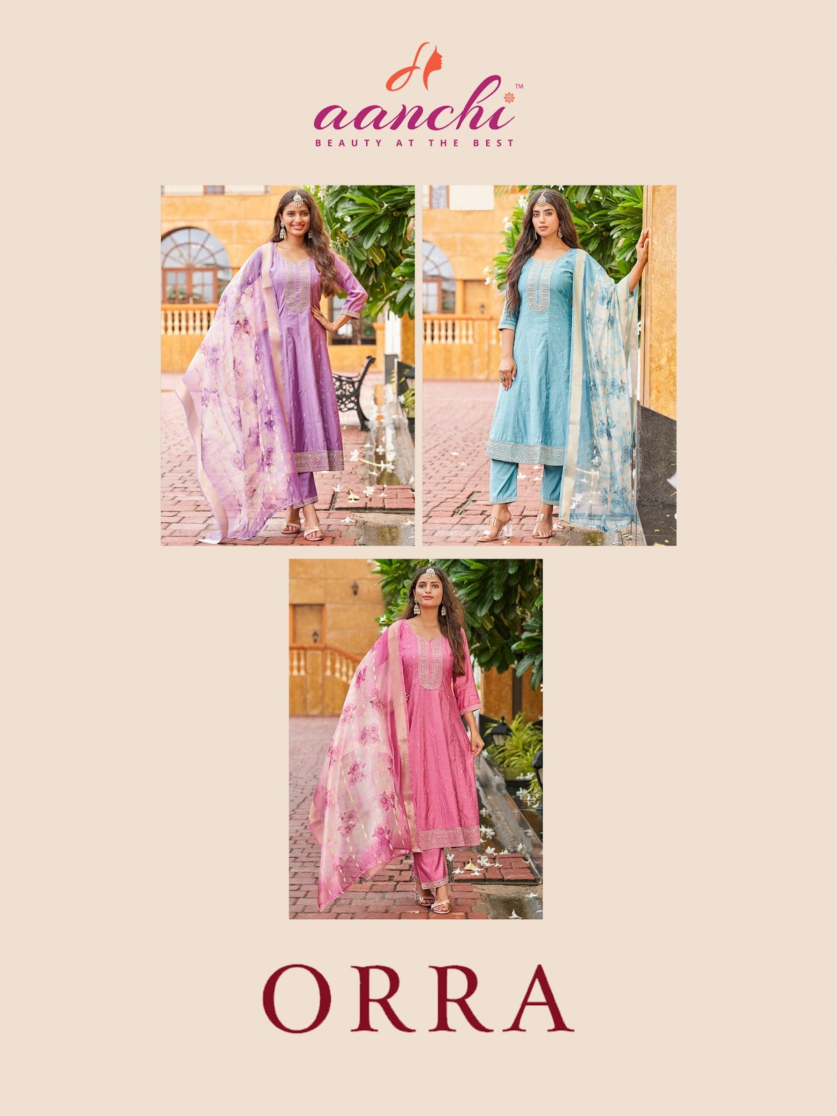 Orra Aanchi Vatican Readymade Anarkali Suits Supplier Ahmedabad