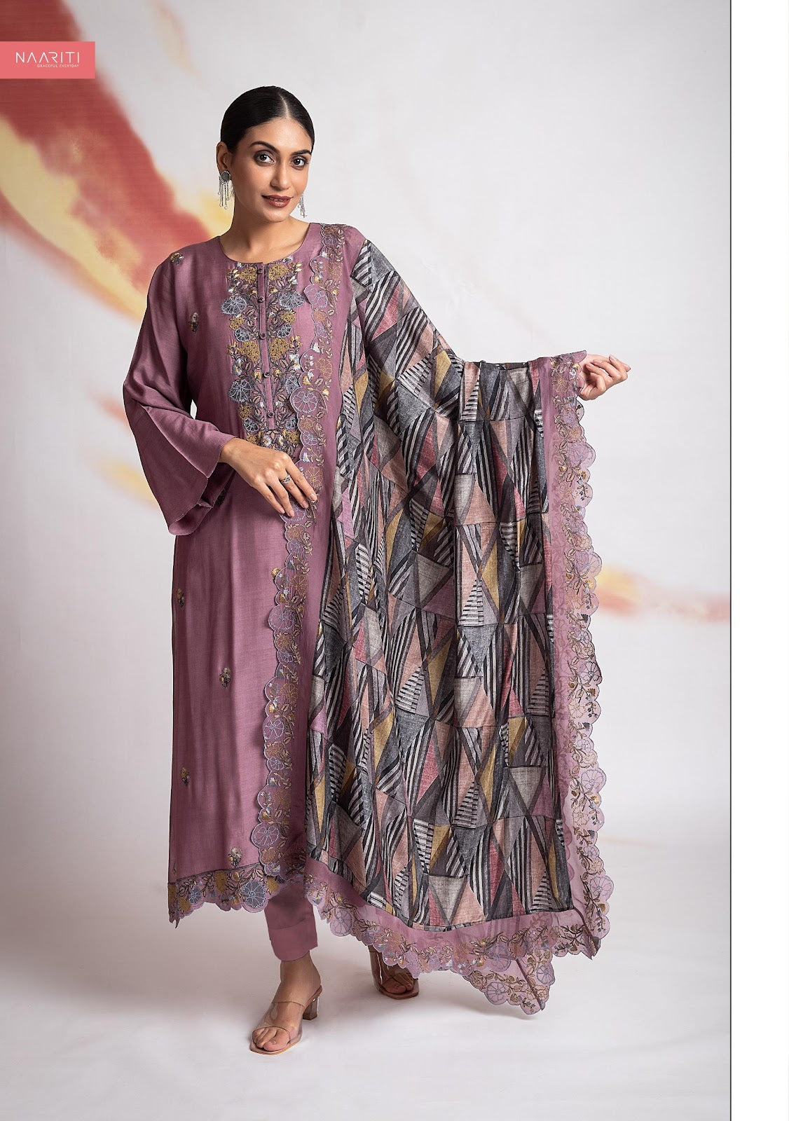 Orzala Naariti Muslin Pant Style Suits Manufacturer Ahmedabad