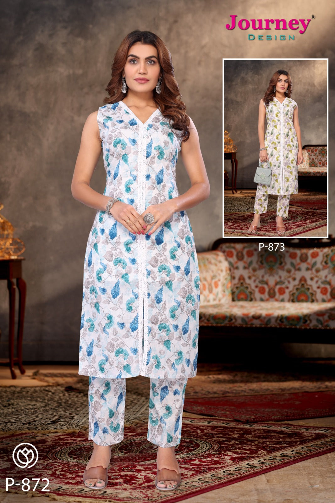 P-872 To P-873 Journey Design Mal Kurti Pant Set Wholesale Price – Kavya  Style Plus