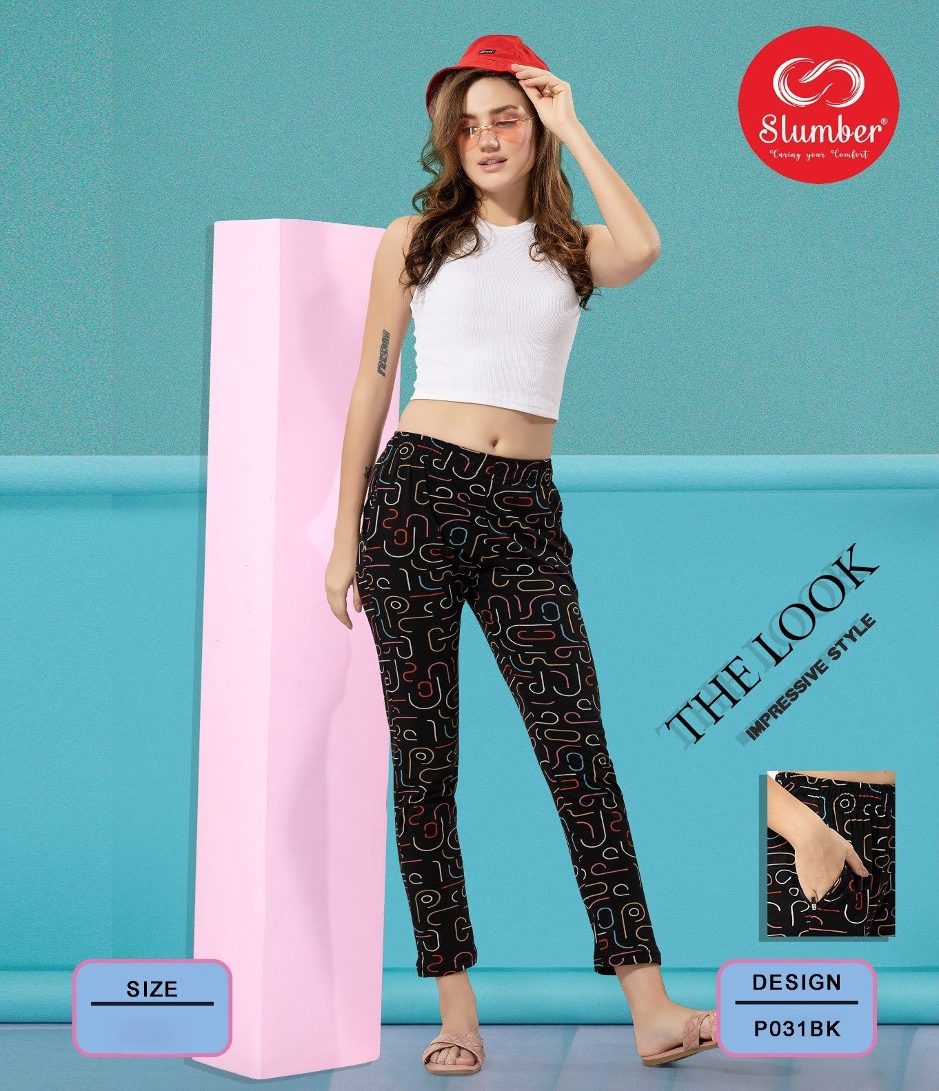 P031 Slumber Hosiery Sinker Women Night Lower Manufacturer Ahmedabad