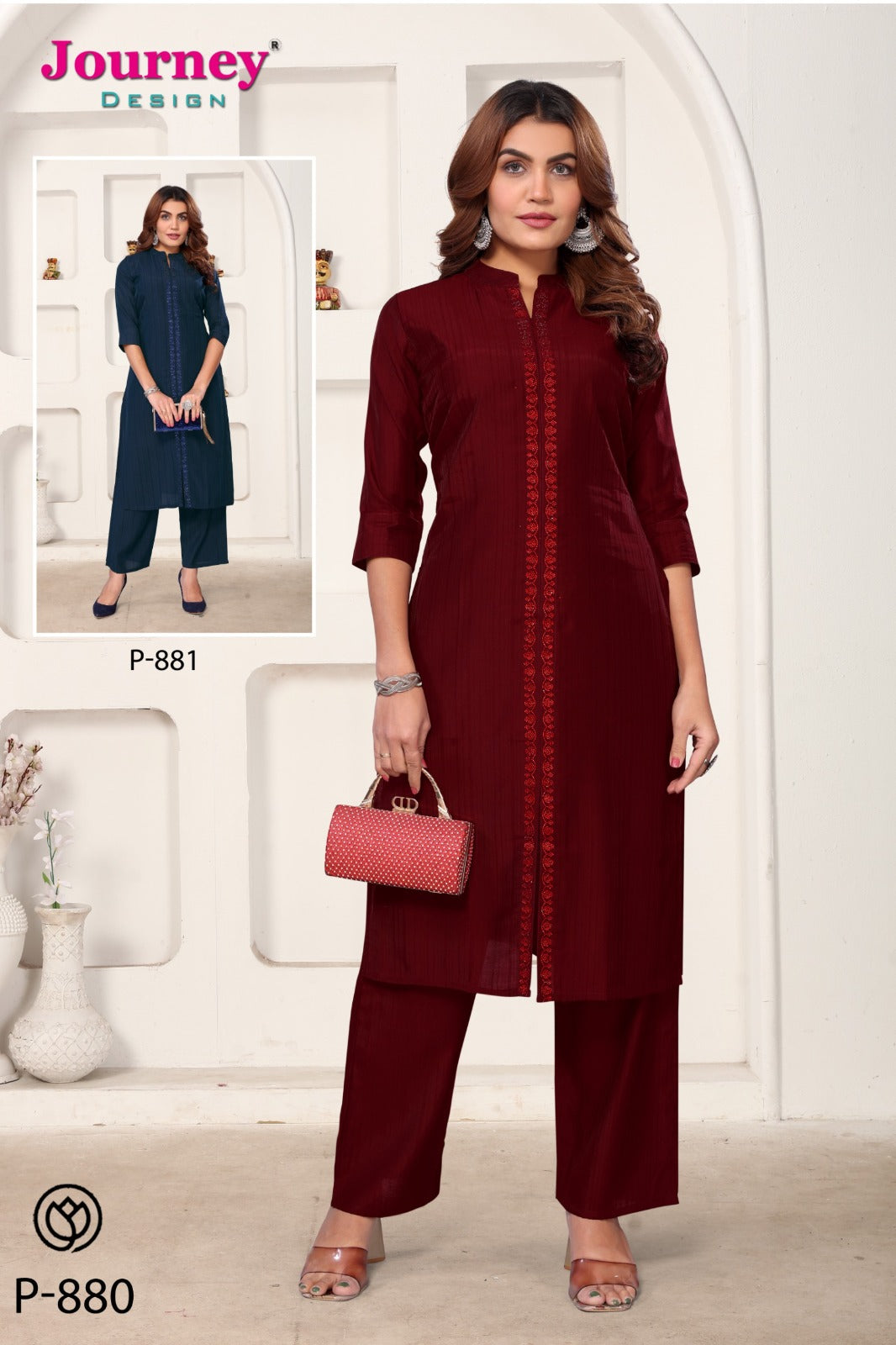 P 880-881 Journey Design Kurti Bottom Set Wholesale