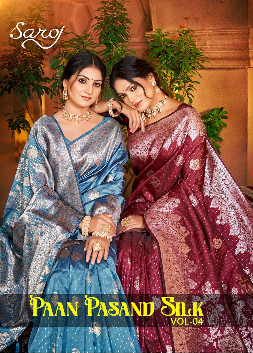 Paan Pasand Silk Vol 4 Saroj Sarees Wholesale Price