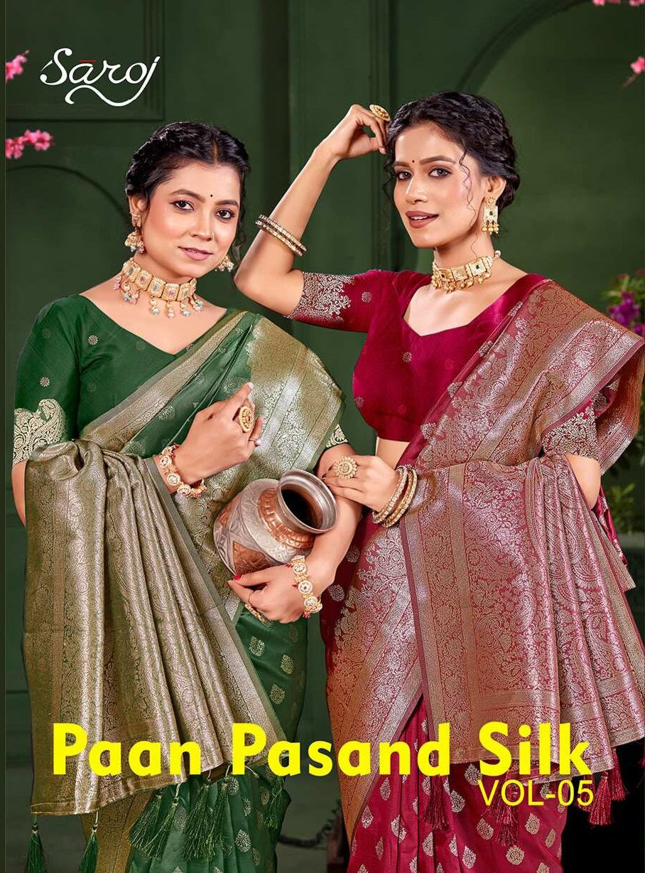 Paan Pasand Silk Vol 5 Saroj Sarees Manufacturer Gujarat